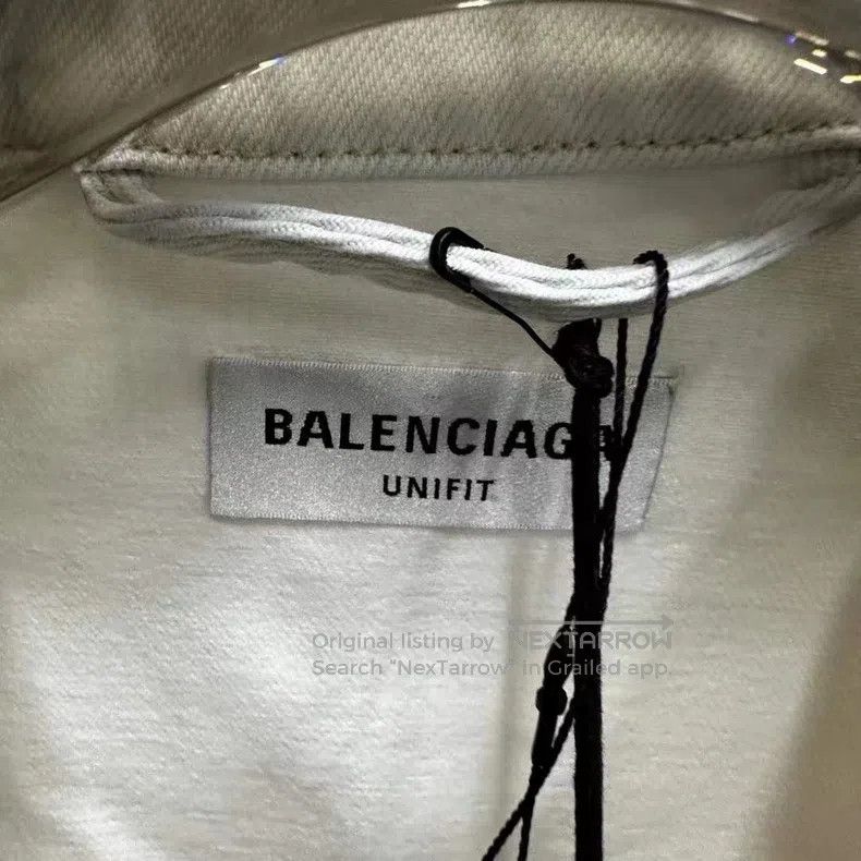 Balenciaga Balenciaga Chest letter logo denim jacket Size US XS / EU 42 / 0 - 2 Thumbnail