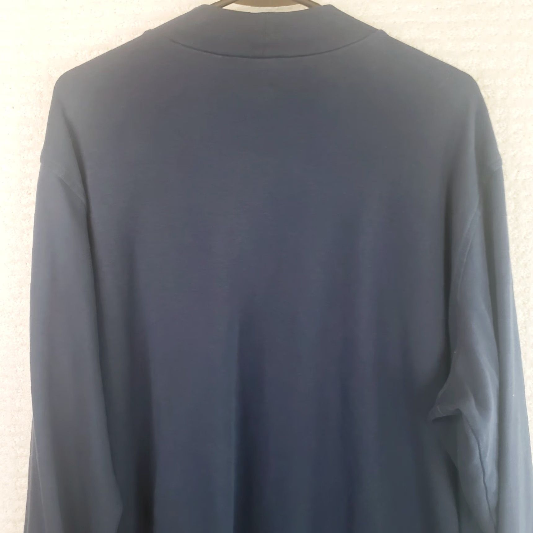 Lands' End Lands' End Super-T Shirt Men's XXL Black Supima Cotton Mock Neck Long Sleeve Shirt Size US XXL / EU 58 / 5 - 6 Thumbnail