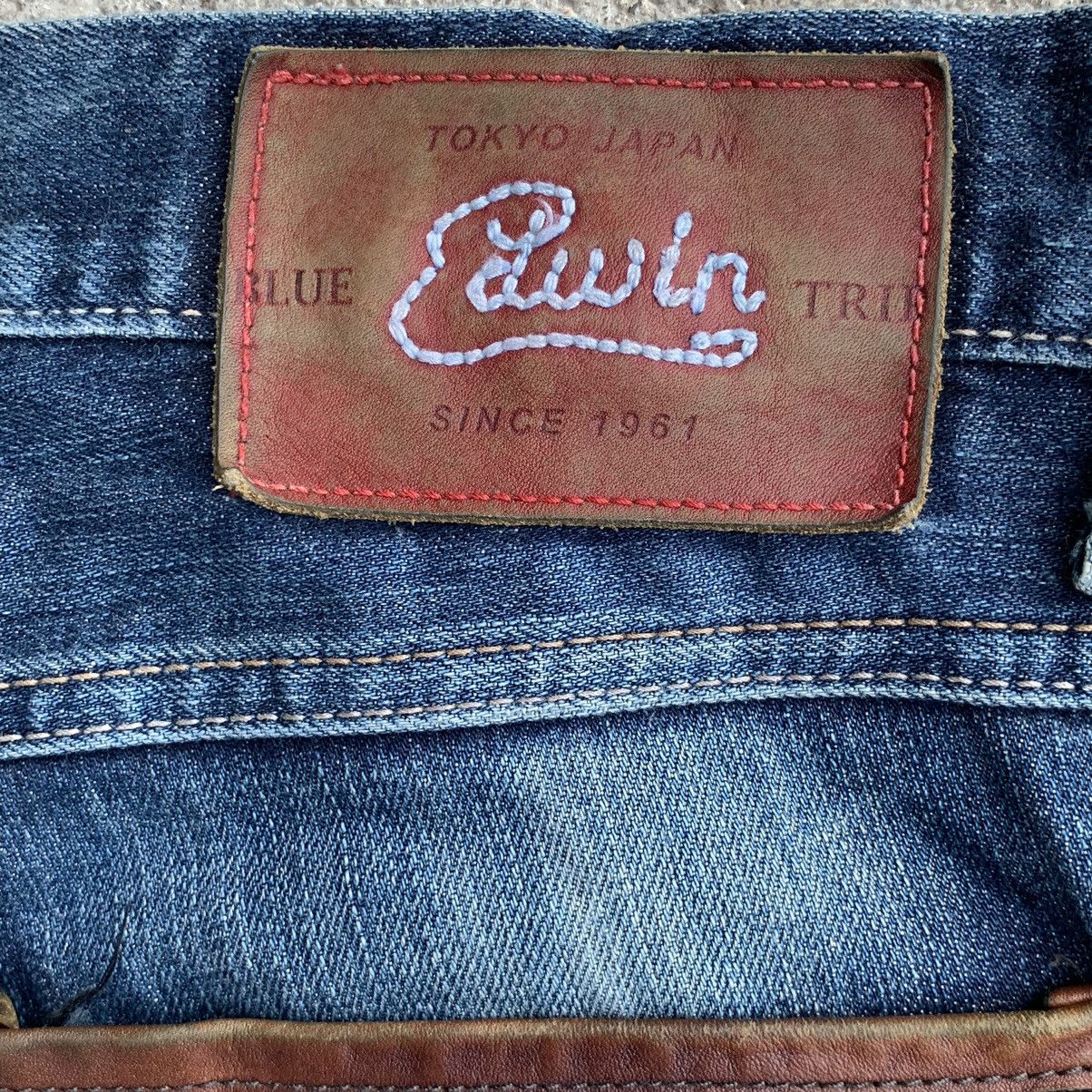 Edwin Vintage Edwin Tokyo Japan Blue Trip Denim Jeans W32 Size US 32 / EU 48 - 14 Thumbnail
