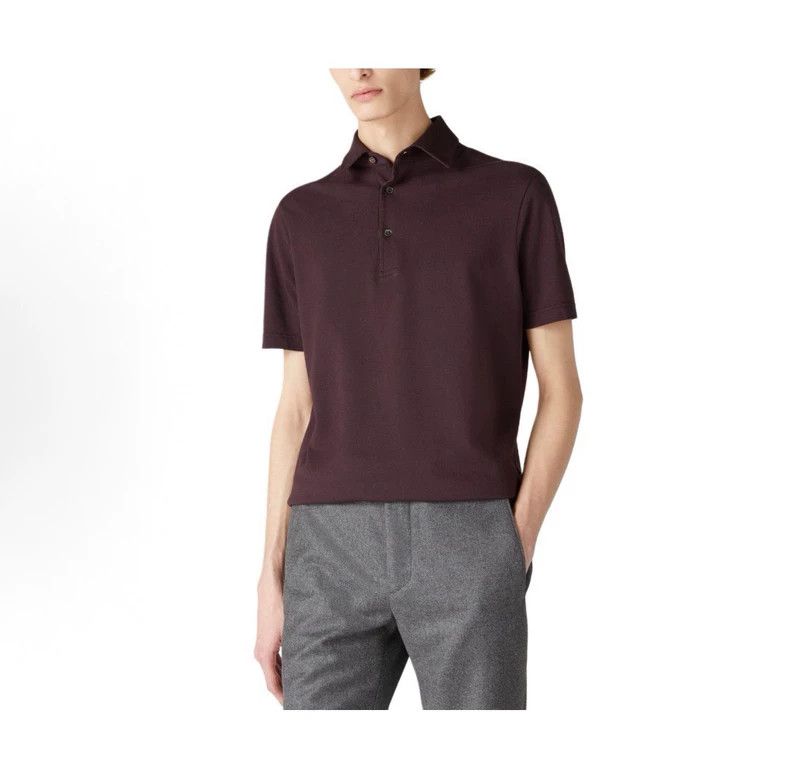 Loro Piana LORO PIANA Brown POLO shirt, short sleeves Size US XL / EU 56 / 4 - 8 Thumbnail