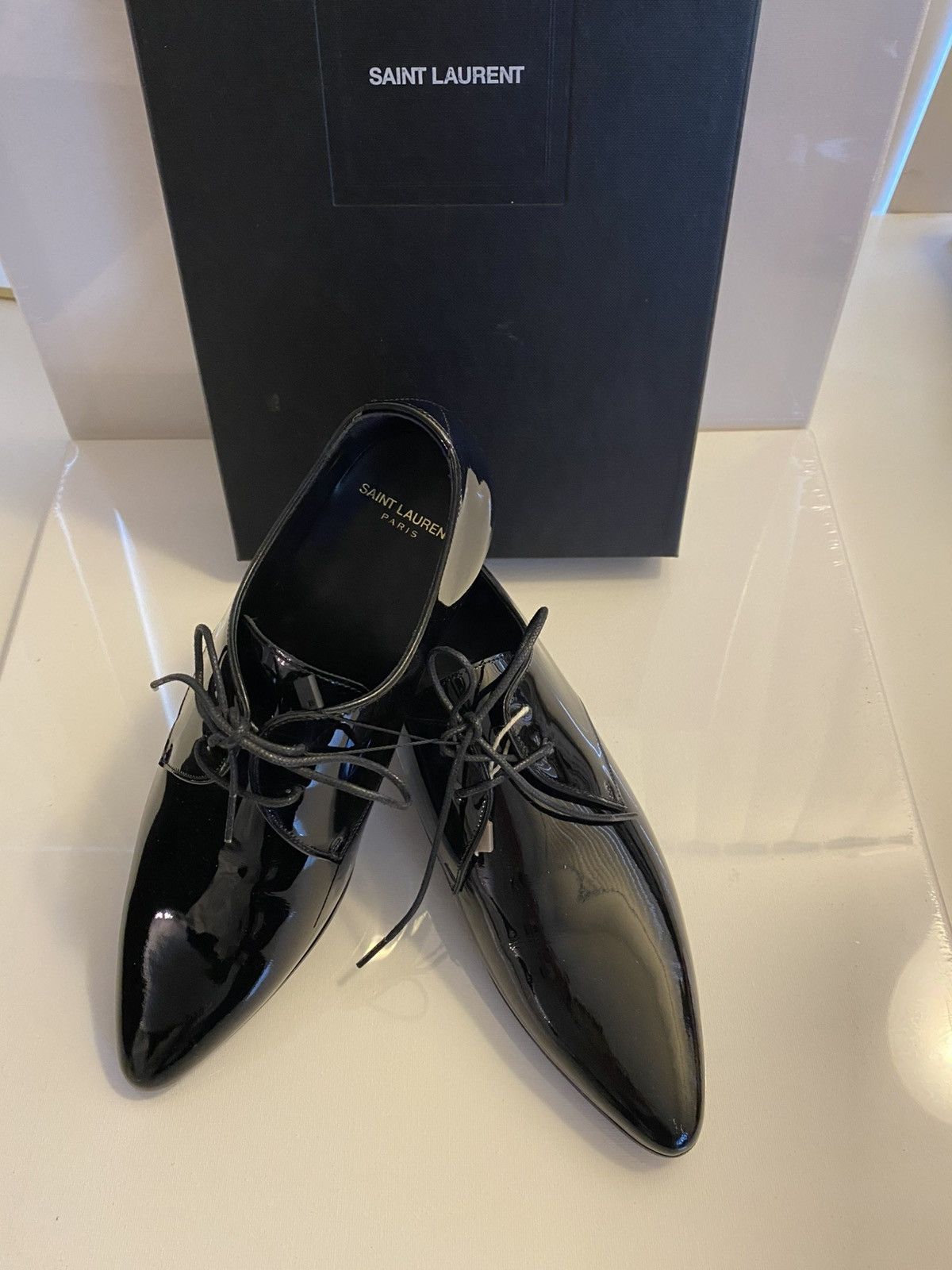 Saint Laurent Paris Black Saint Laurent Paris Shoes Size US 5.5 / IT 35.5 - 3 Thumbnail