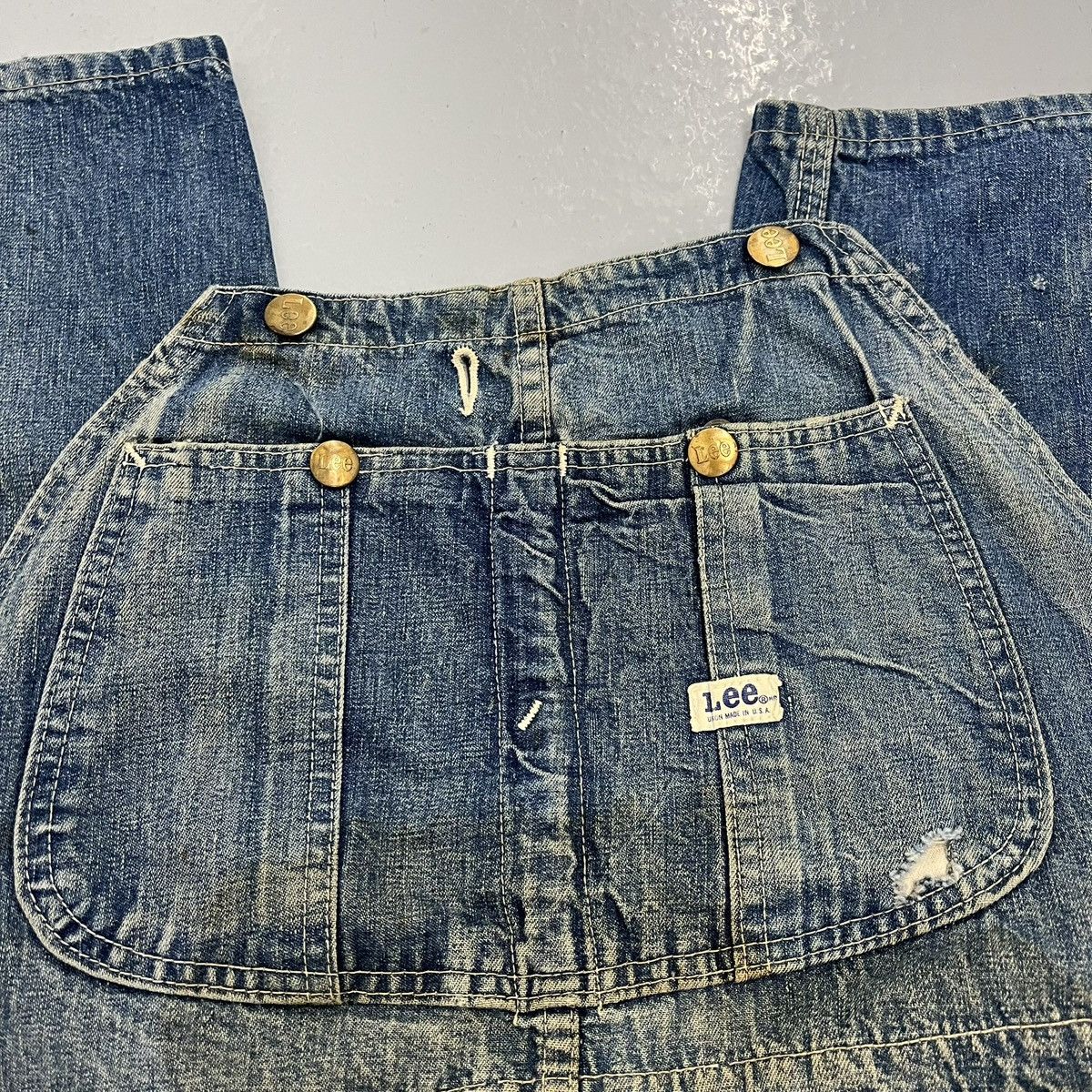 Lee Vintage 50s Lee Union Made Jelt Sanforized Overalls 36x29 Size US 36 / EU 52 - 2 Thumbnail