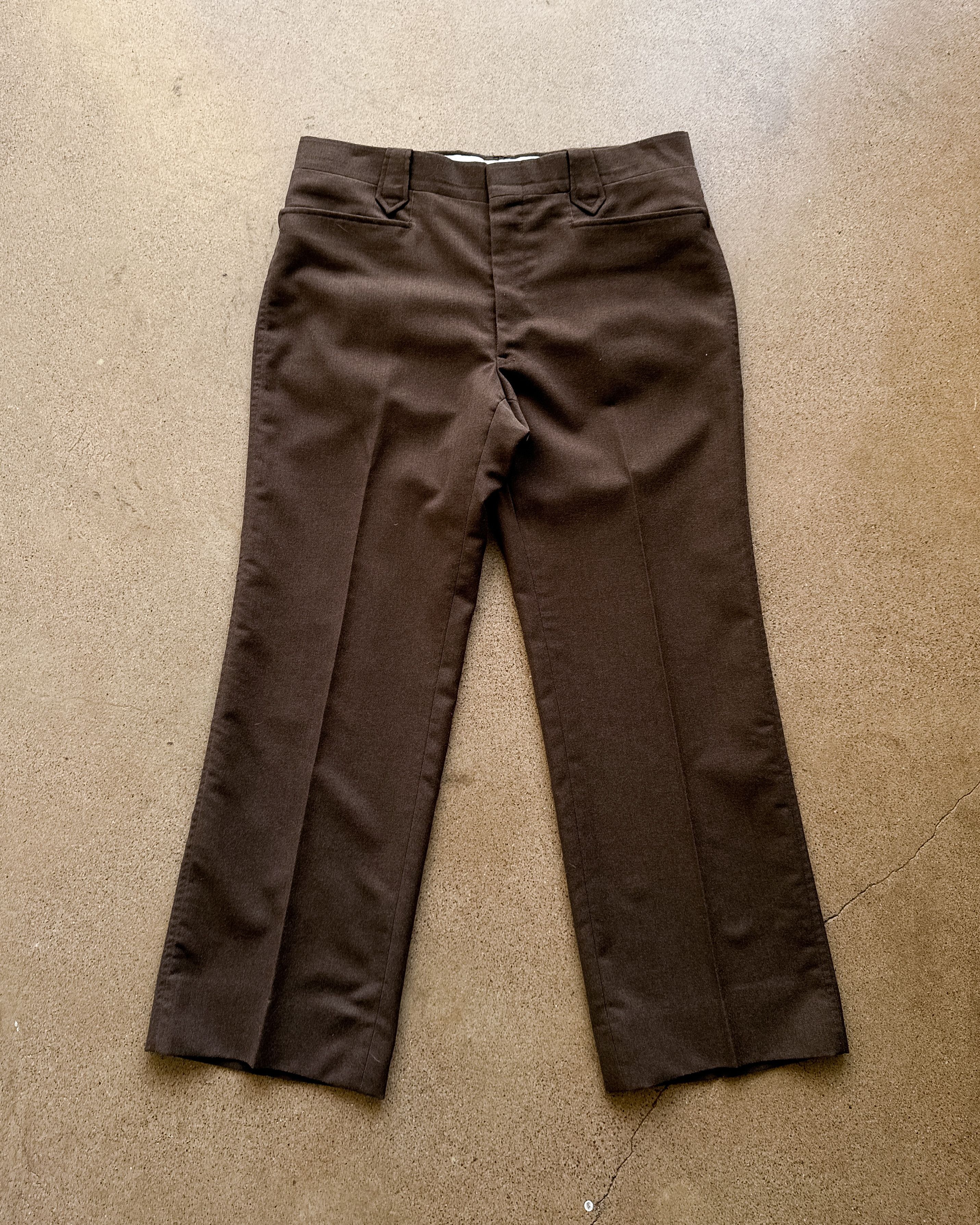 Vintage Vintage 1970s Stetson Western Pants Brown Men's 36 Flared Size US 36 / EU 52 - 1 Thumbnail