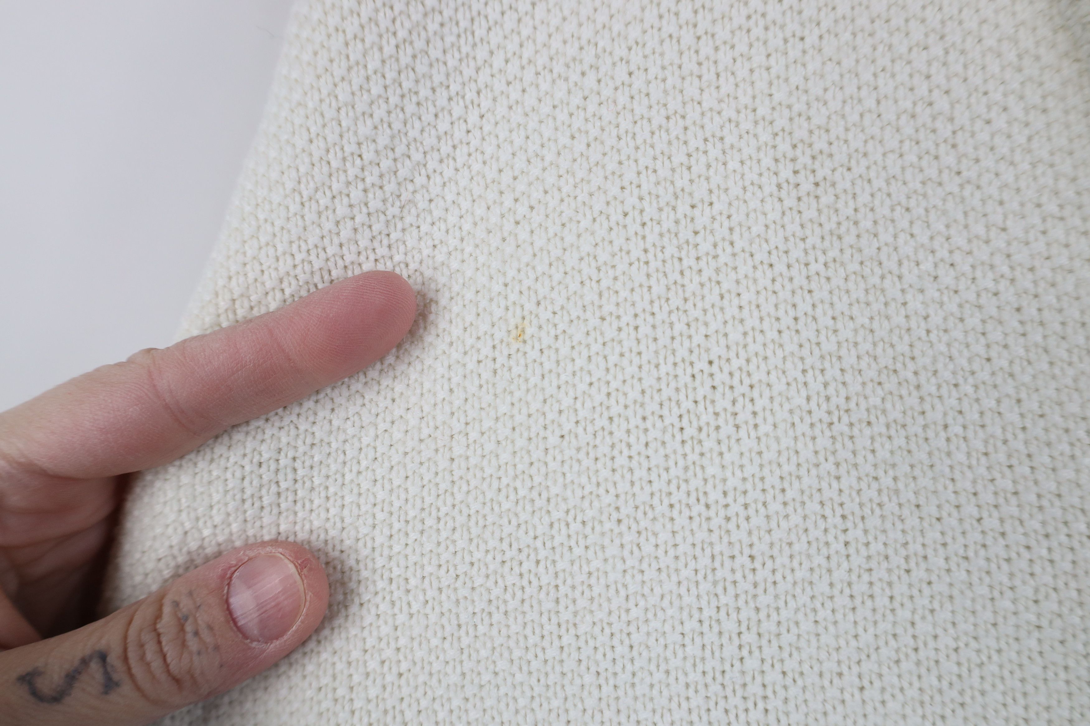 Pierre Cardin Vintage 70s 80s Pierre Cardin Knit V-Neck Sweater Cream USA Size US L / EU 52-54 / 3 - 5 Thumbnail