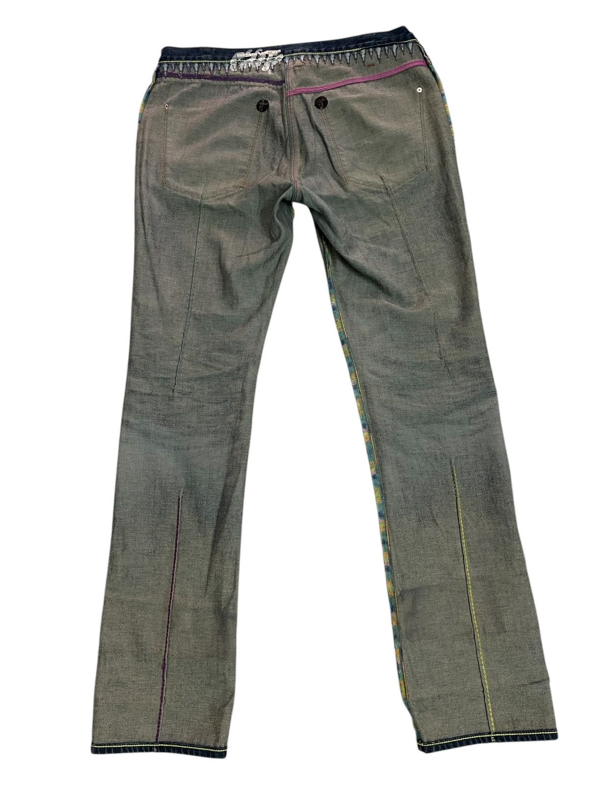Paul Smith Sick🔥Stud Jeans Paul Smith Embroidery Denim Signature Stripe Size US 32 / EU 48 - 21 Thumbnail