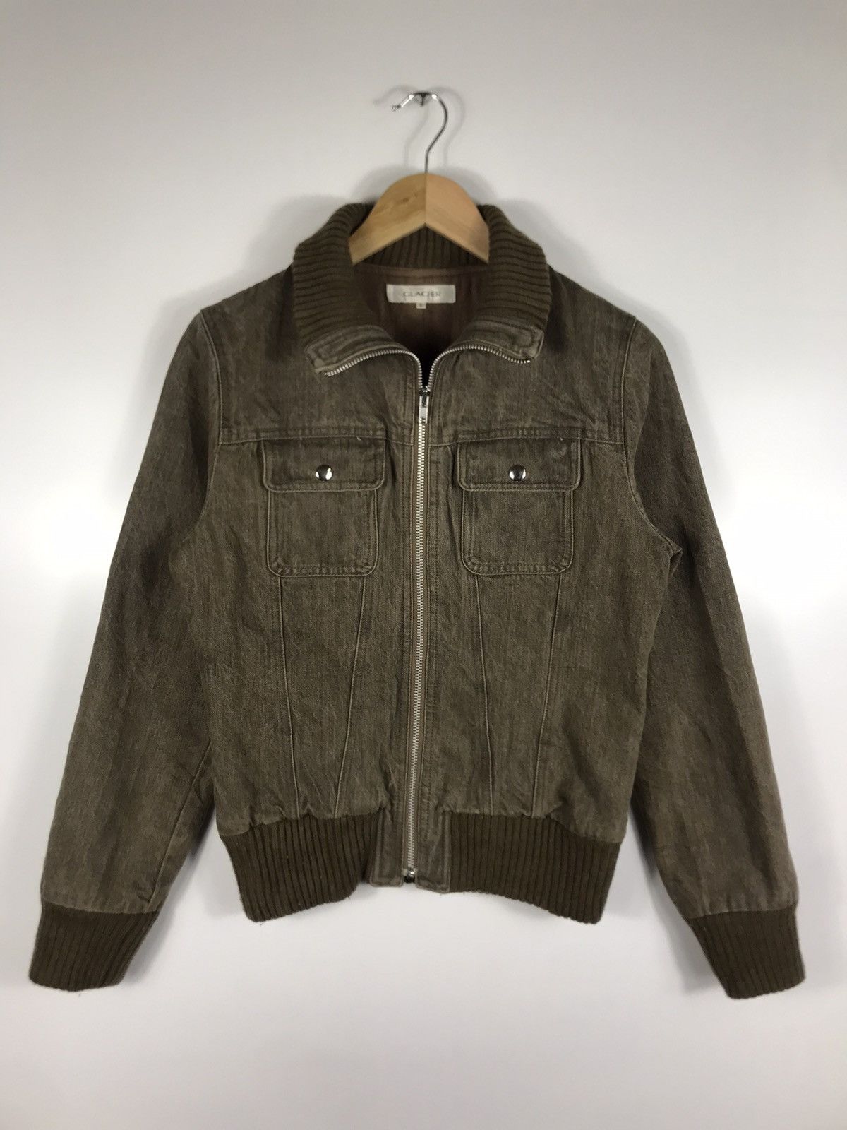 Japanese Brand 🔥Glacier Trucker Style Bomber Jacket Size L / US 10 / IT 46 - 3 Thumbnail