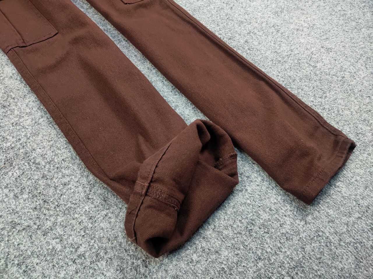 Japanese Brand Vintage 90's Japan Style Y2K Brown Denim Cargo Jeans Pants Size 26" / US 2 / IT 38 - 9 Thumbnail
