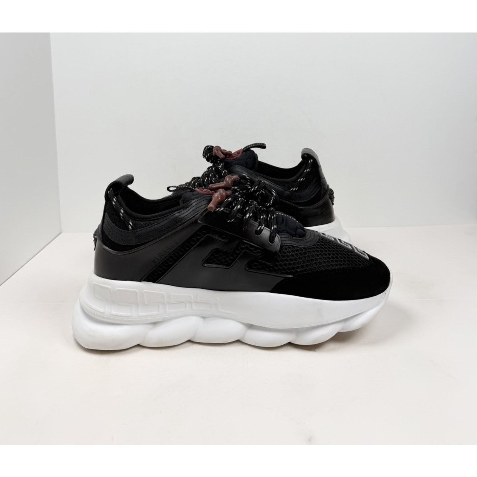 Versace Size 45EU/12US - Versace Chain Reaction Black White Size US 12 / EU 45 - 4 Thumbnail