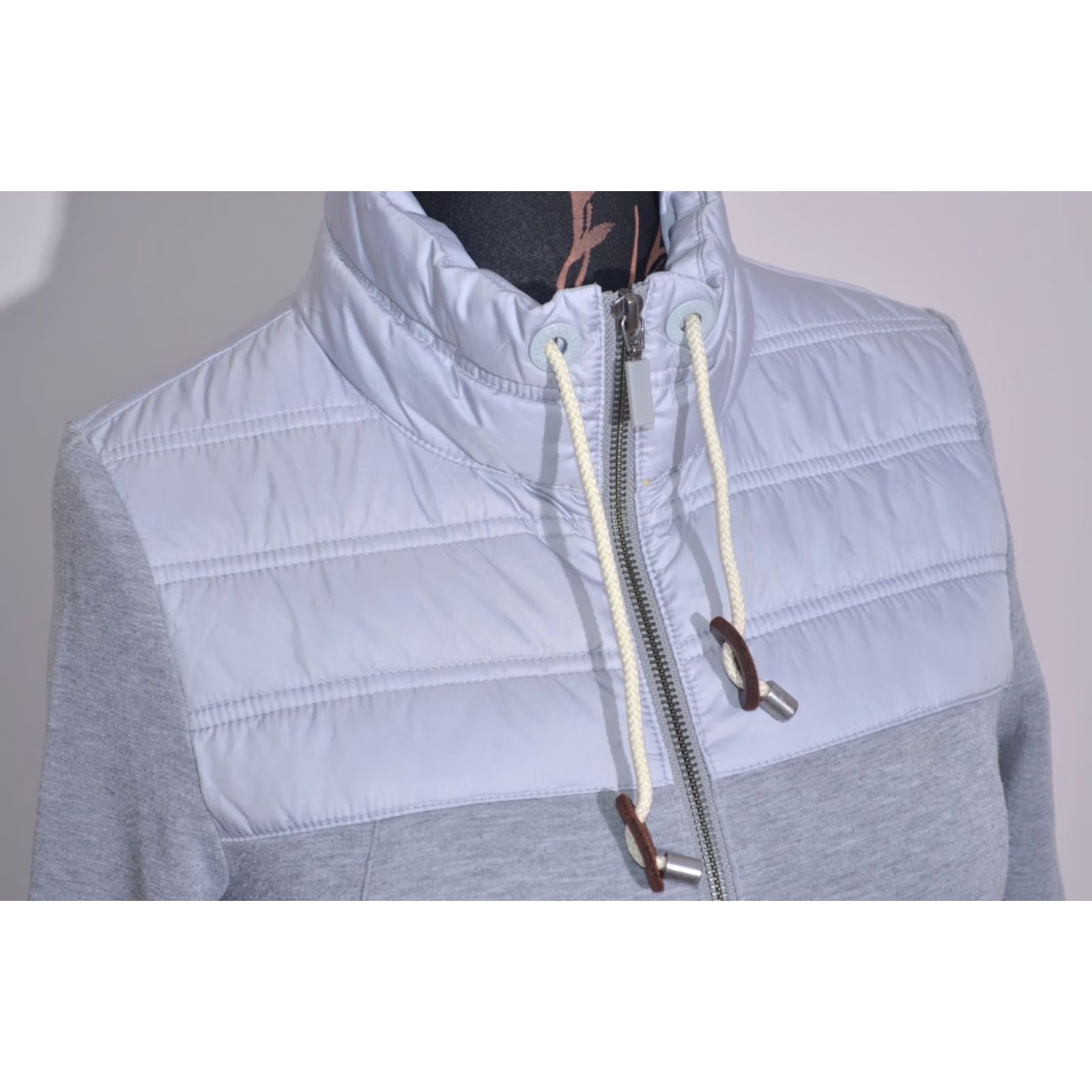 Barbour Barbour Selsey Full Zip Jumper Quilted Panel Grey Casual Lightweight Women UK8 Size M / US 6-8 / IT 42-44 - 4 Thumbnail