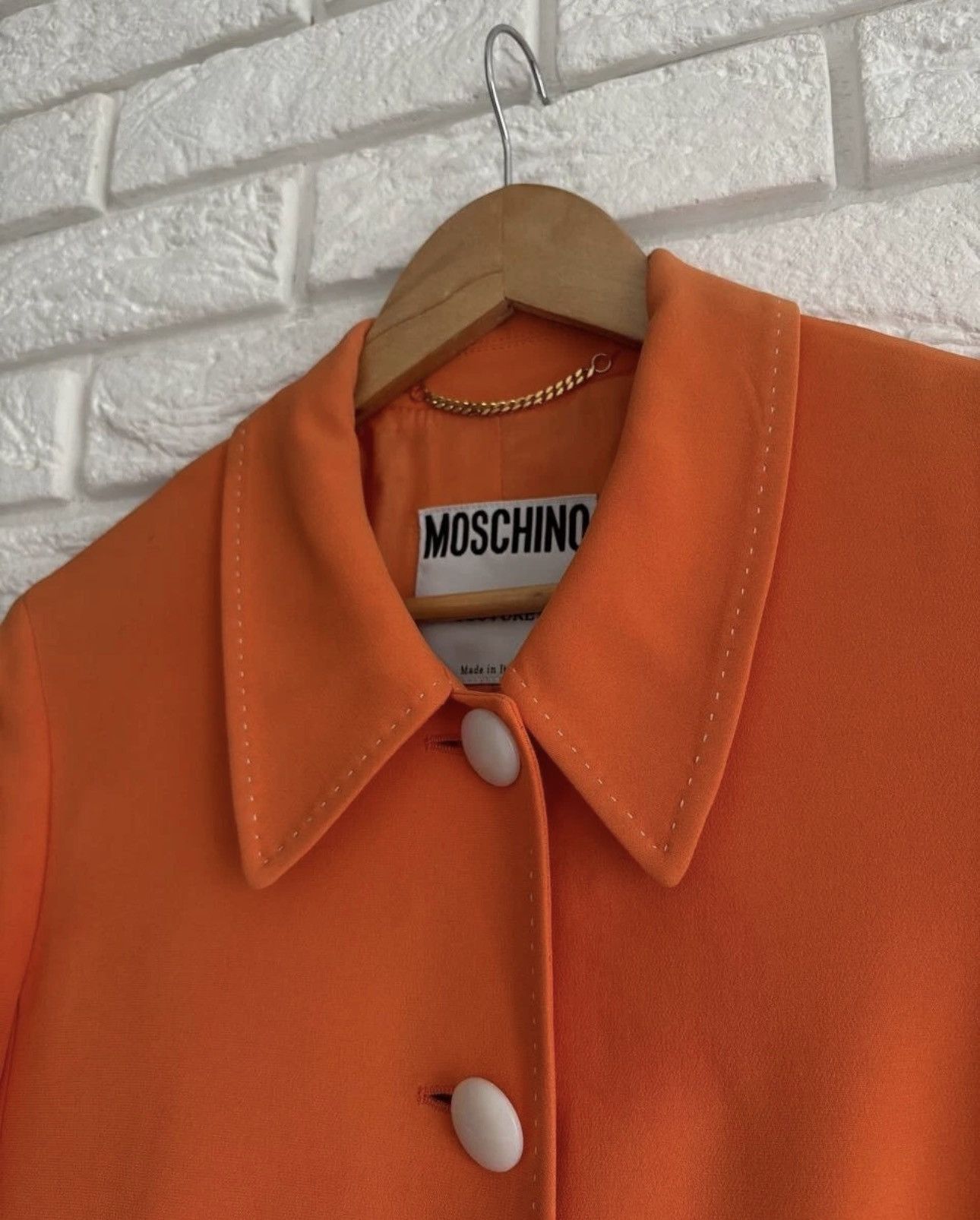 Moschino Moschino Couture Women's blazer orange vintage Made in Italy Size M / US 6-8 / IT 42-44 - 7 Thumbnail