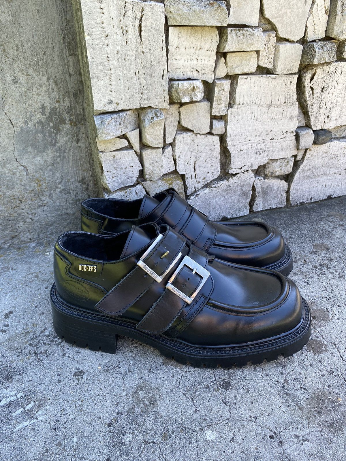 Dockers × Vintage Dockers vintage Chunky Leather Shoes Goth Avan Garde Size US 8 / EU 41 - 4 Thumbnail
