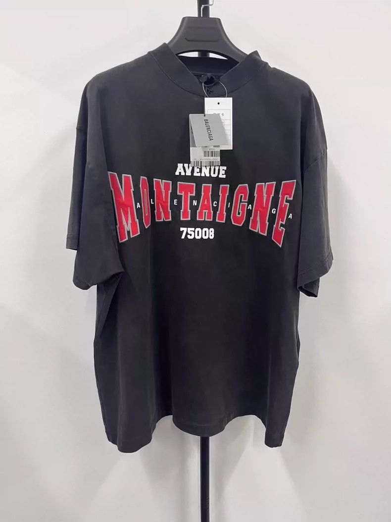 Balenciaga Balenciaga Monogrammed crewneck knit short sleeve T-shirt Size US M / EU 48-50 / 2 - 1 Thumbnail