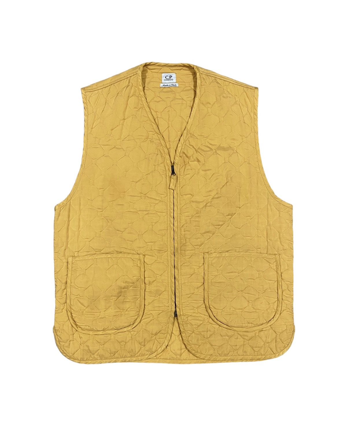 C.P. Company A/W1995🔥C.P Company Quilted Vest Zipper Jacket Size 50R - 1 Thumbnail