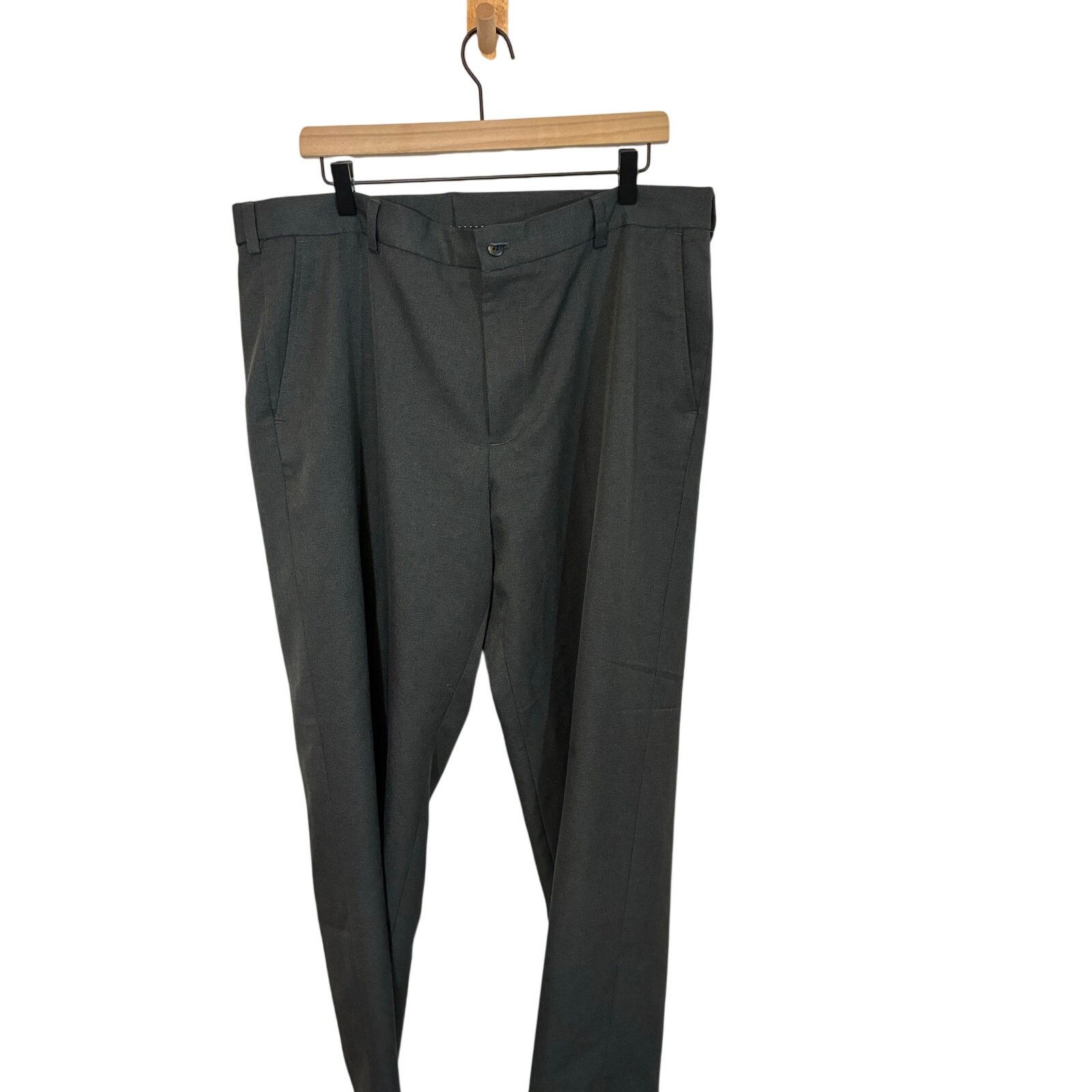 green emerald velvet dress Premium Soft Lux Flex Dress Pant – Van Heusen main image 0