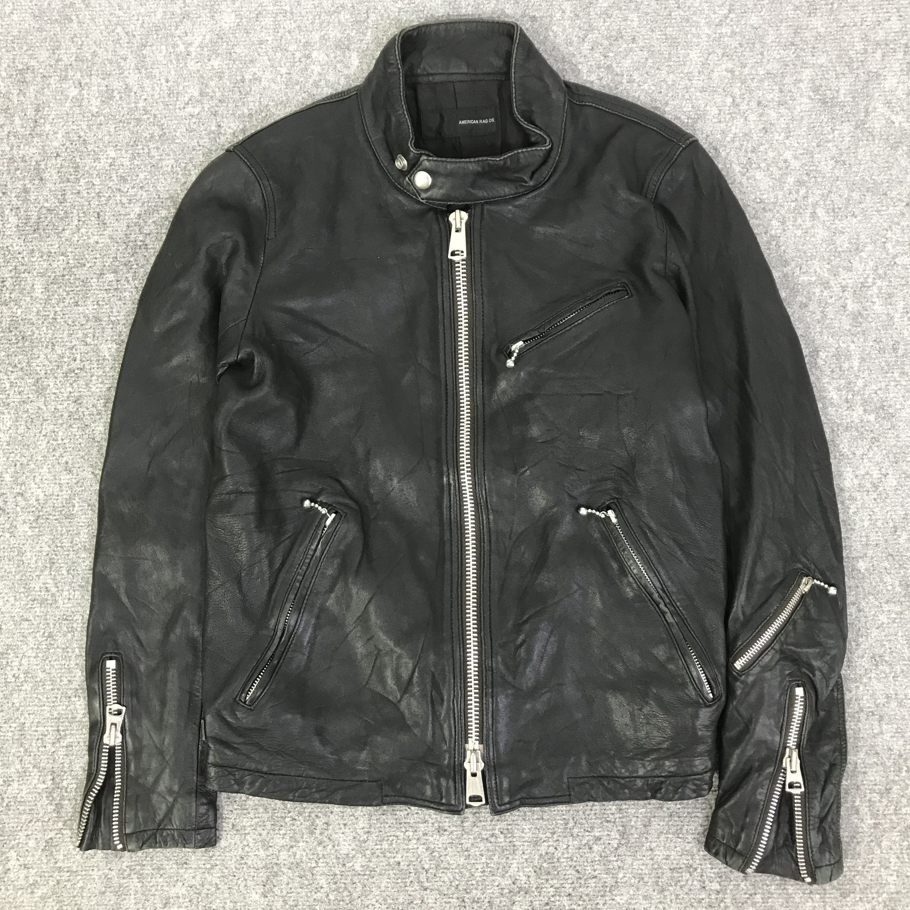 If Six Was Nine GOTHIC PUNK AMERICAN RAG CIE LEATHER JACKET K102B20 Size US S / EU 44-46 / 1 - 1 Thumbnail
