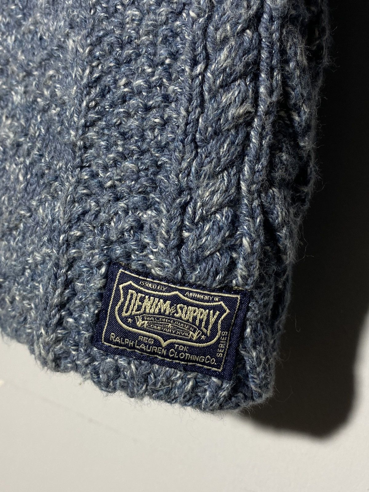 Vintage Ralph Lauren Denim & Supply Cable Knit Men’s Cardigan Size US S / EU 44-46 / 1 - 12 Thumbnail