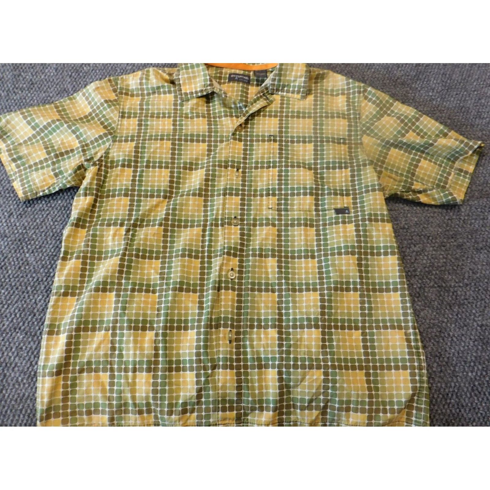 Levi's Levis Silvertab Shirt Mens Medium Green Plaid Button-Up Short Sleeve Regular Fit Vintage No? Size US M / EU 48-50 / 2 - 3 Thumbnail