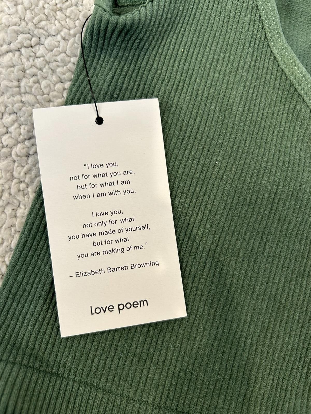 Other Love Poem Green Tea Ribbed Crop Tank Top Size S/M Size S / US 4 / IT 40 - 4 Thumbnail