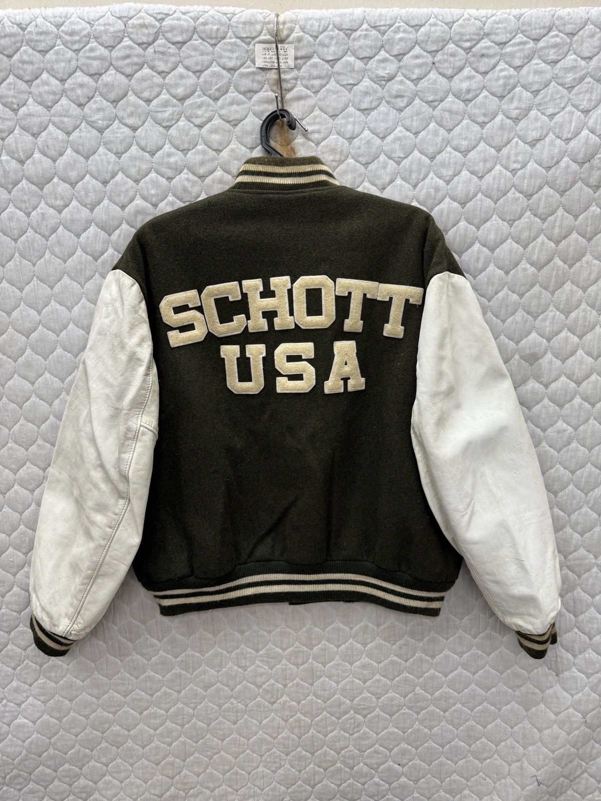Schott 🔥🔥🔥ARCHIVE VTG SCHOTT USA VARSITY JACKET Size US L / EU 52-54 / 3 - 1 Thumbnail