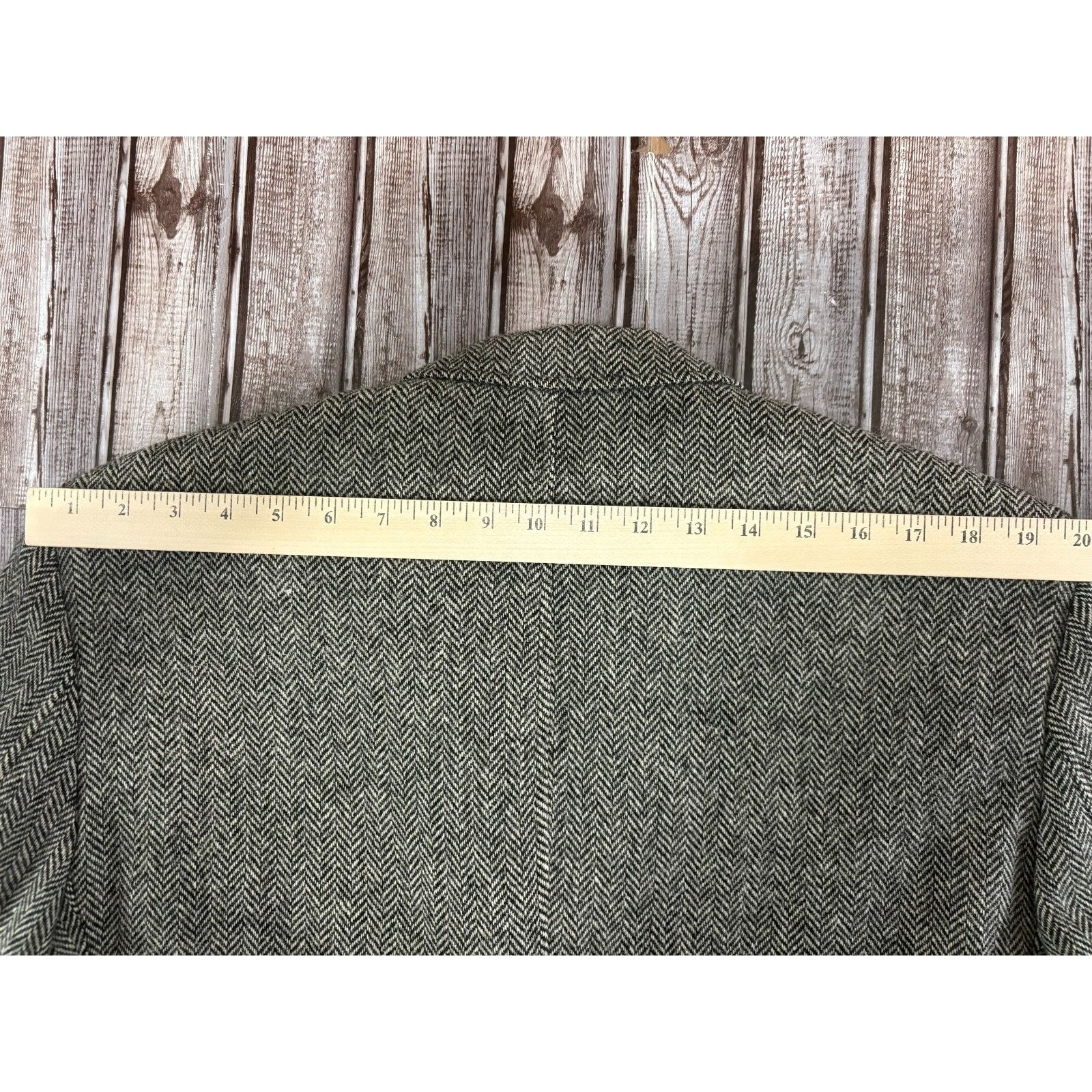 Polo Ralph Lauren Lauren Ralph Lauren Herringbone Elbow Patch 100% Wool Blazer Size 44R - 9 Thumbnail