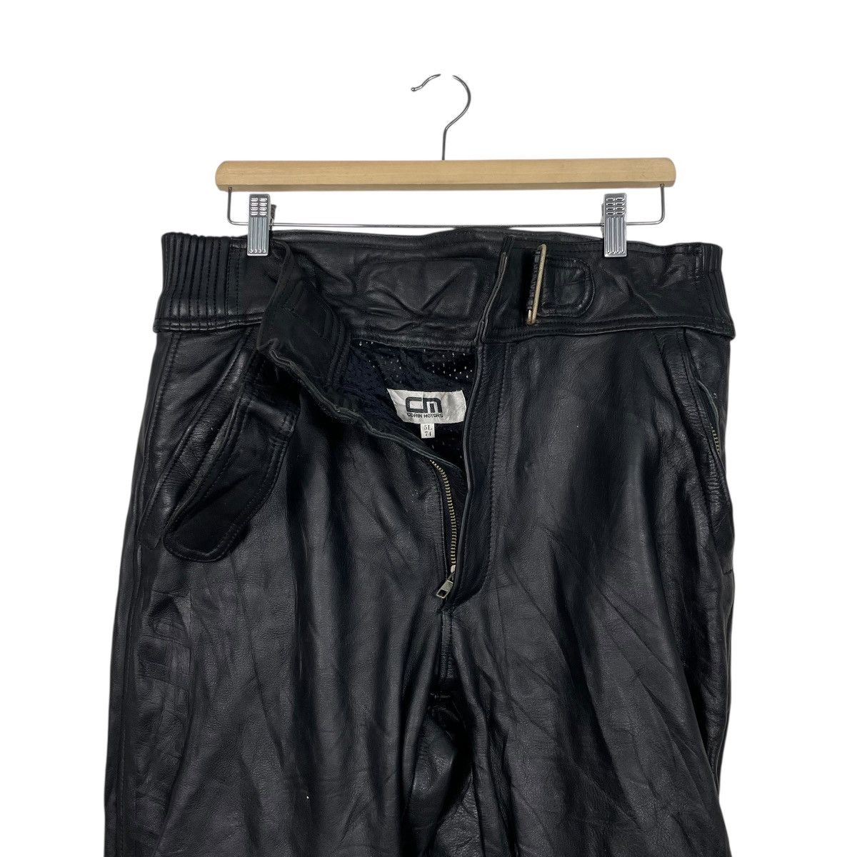 Japanese Brand Corin Motors Motorcycle CE Armored Leather Pant Size US 34 / EU 50 - 12 Thumbnail