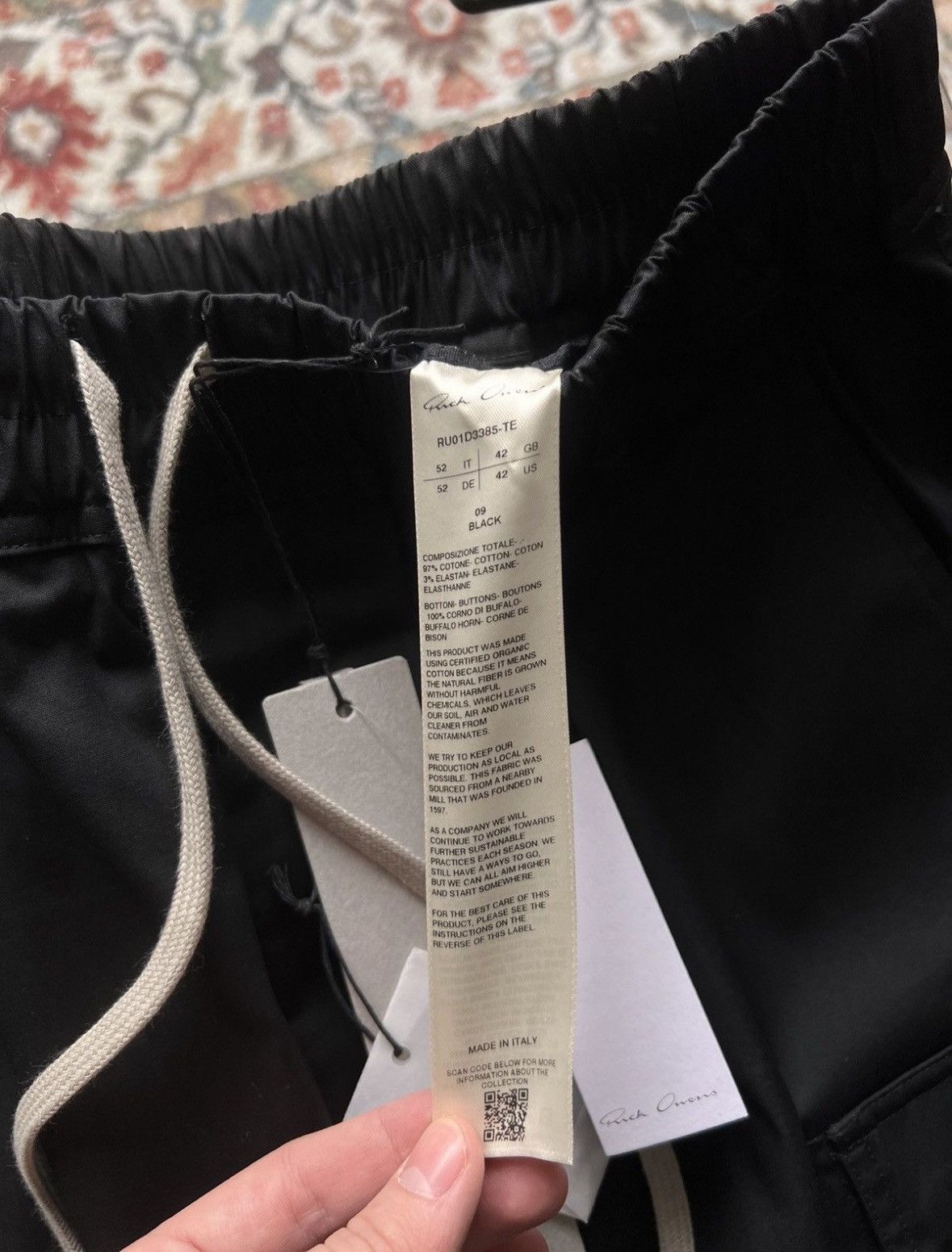 Rick Owens RICK OWENS DRAWSTRING CROPPED PANTS LIDO Size US 36 / EU 52 - 7 Thumbnail