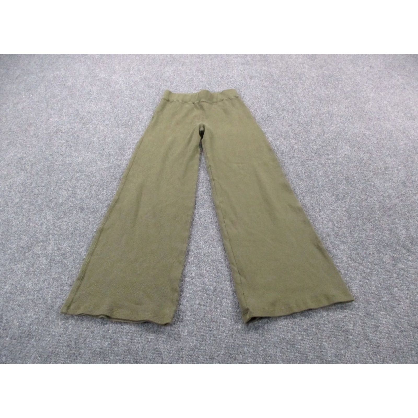 Vintage American Giant Sweatpants Women XS Green Wide-Leg Lounge Pants Size 42" / US 20 - 2 Thumbnail