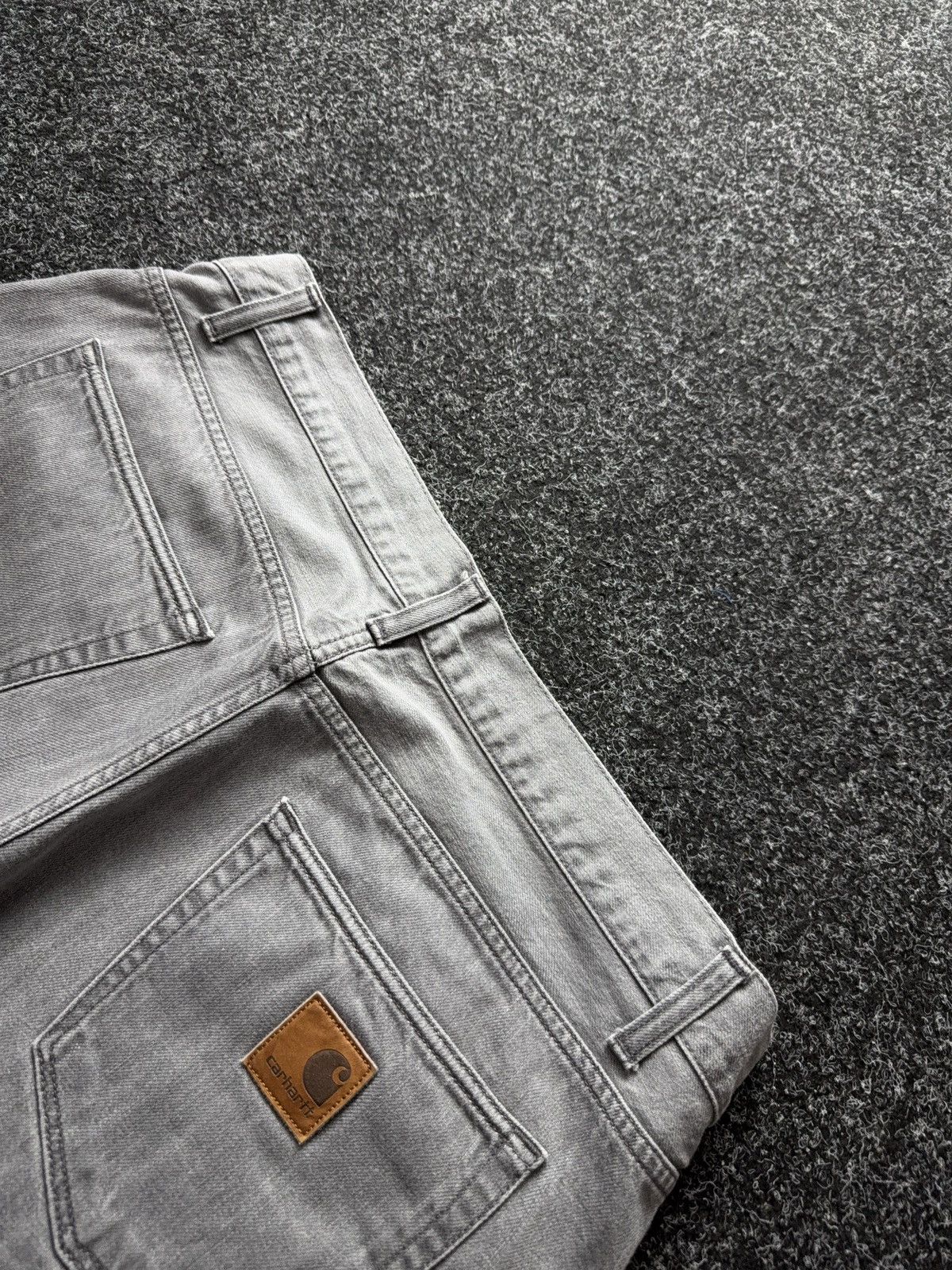 Carhartt 00s Y2K Vintage Carhartt Light Grey Work Pants Relaxed Fit Size US 36 / EU 52 - 16 Thumbnail