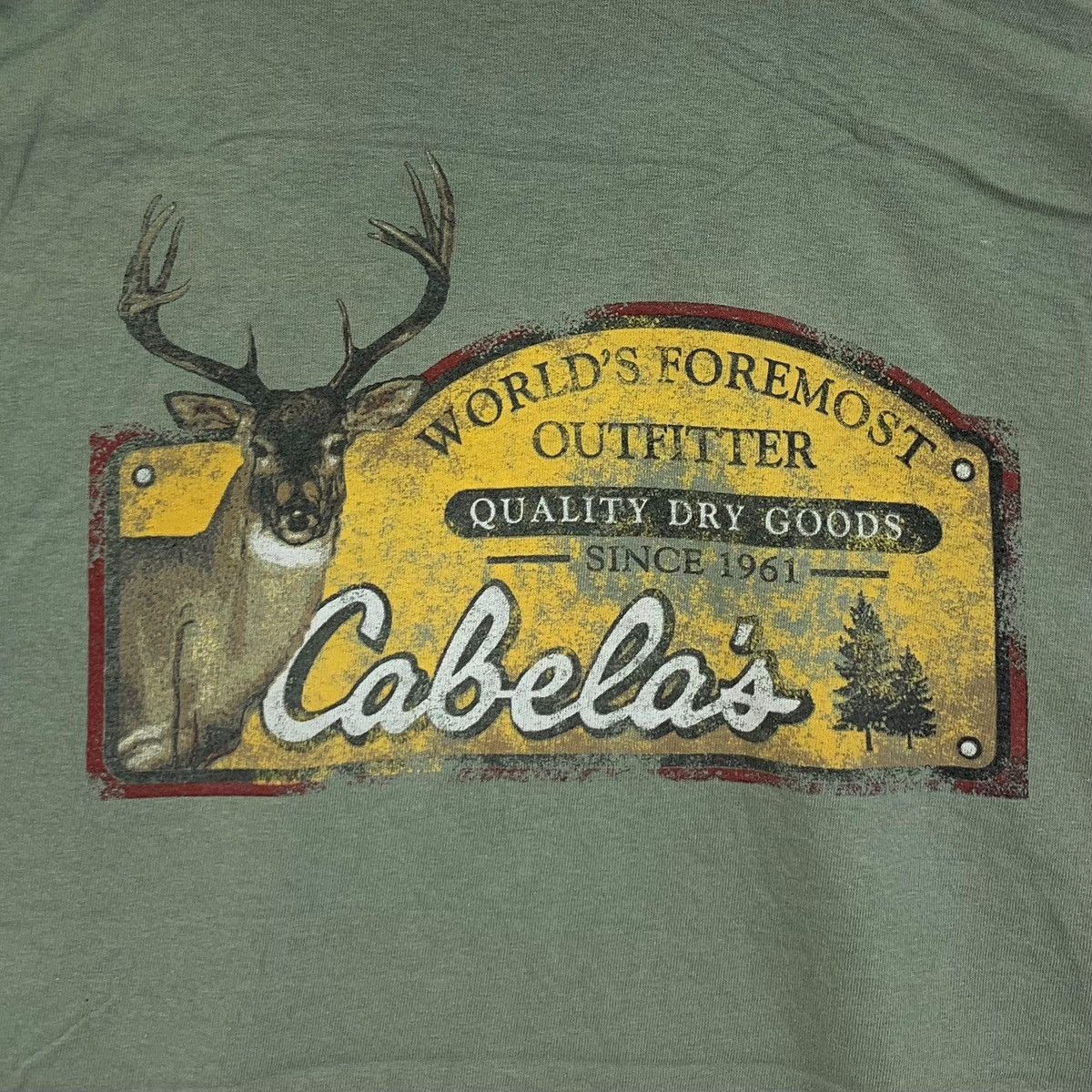 Anvil Vintage CABELA’S WORLD FOREMOST Outfitter Tee Shirt Size US XXL / EU 58 / 5 - 5 Thumbnail
