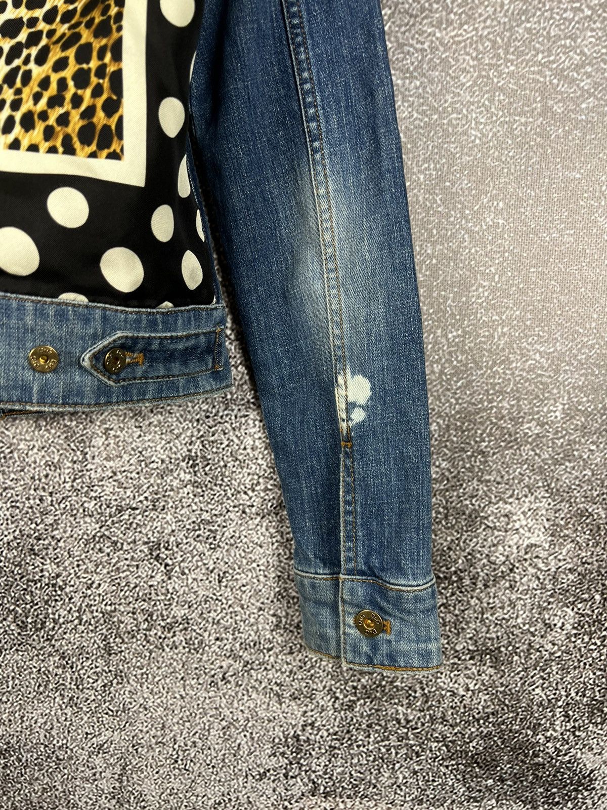 Designer × Dolce & Gabbana Dolce & Gabbana denim trucker jacket animal dotted ornaments Size M / US 6-8 / IT 42-44 - 17 Thumbnail
