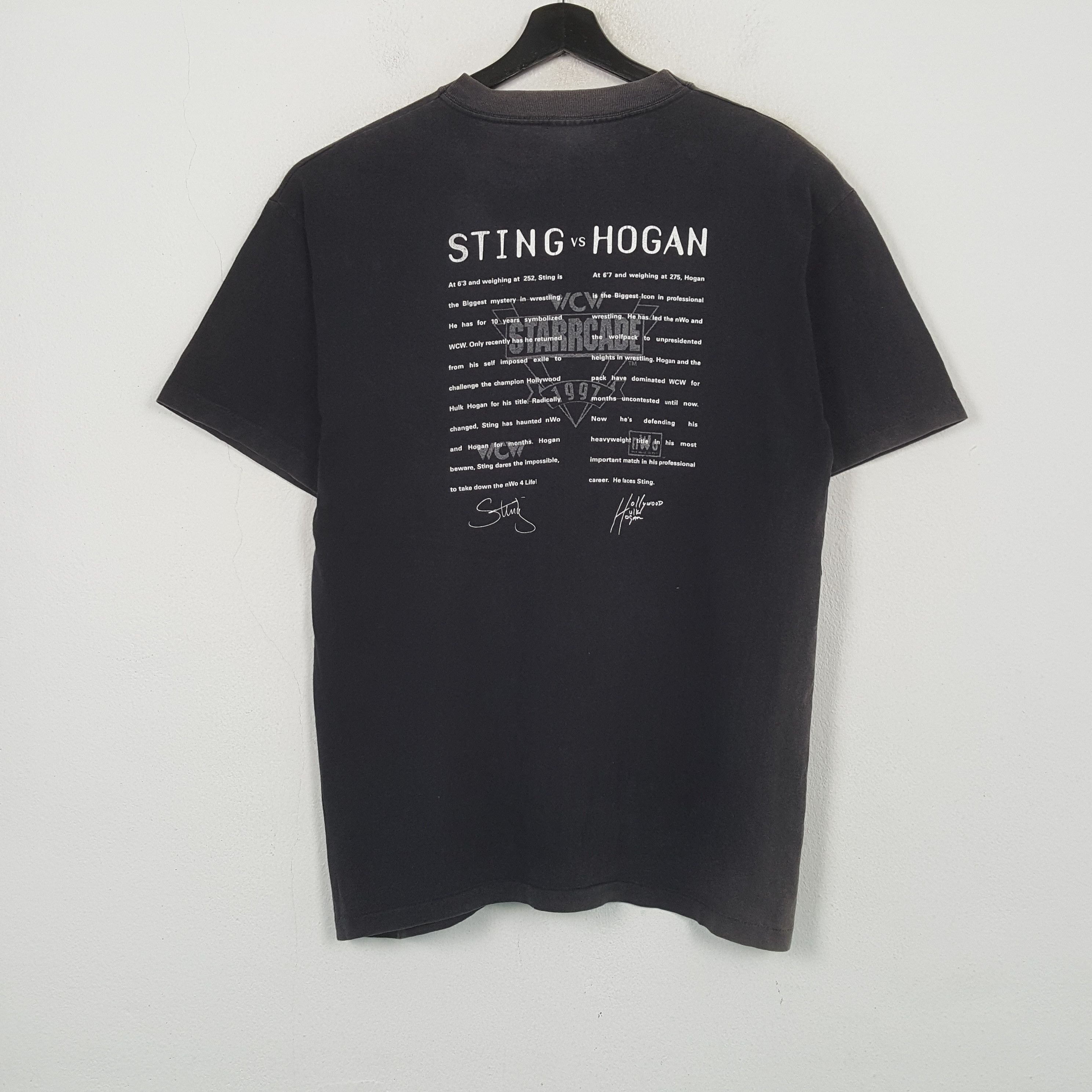 WCW/nWo WCW 1997 Sting Vs Hogan Vintage Tshirt RR26 Size US L / EU 52-54 / 3 - 3 Thumbnail