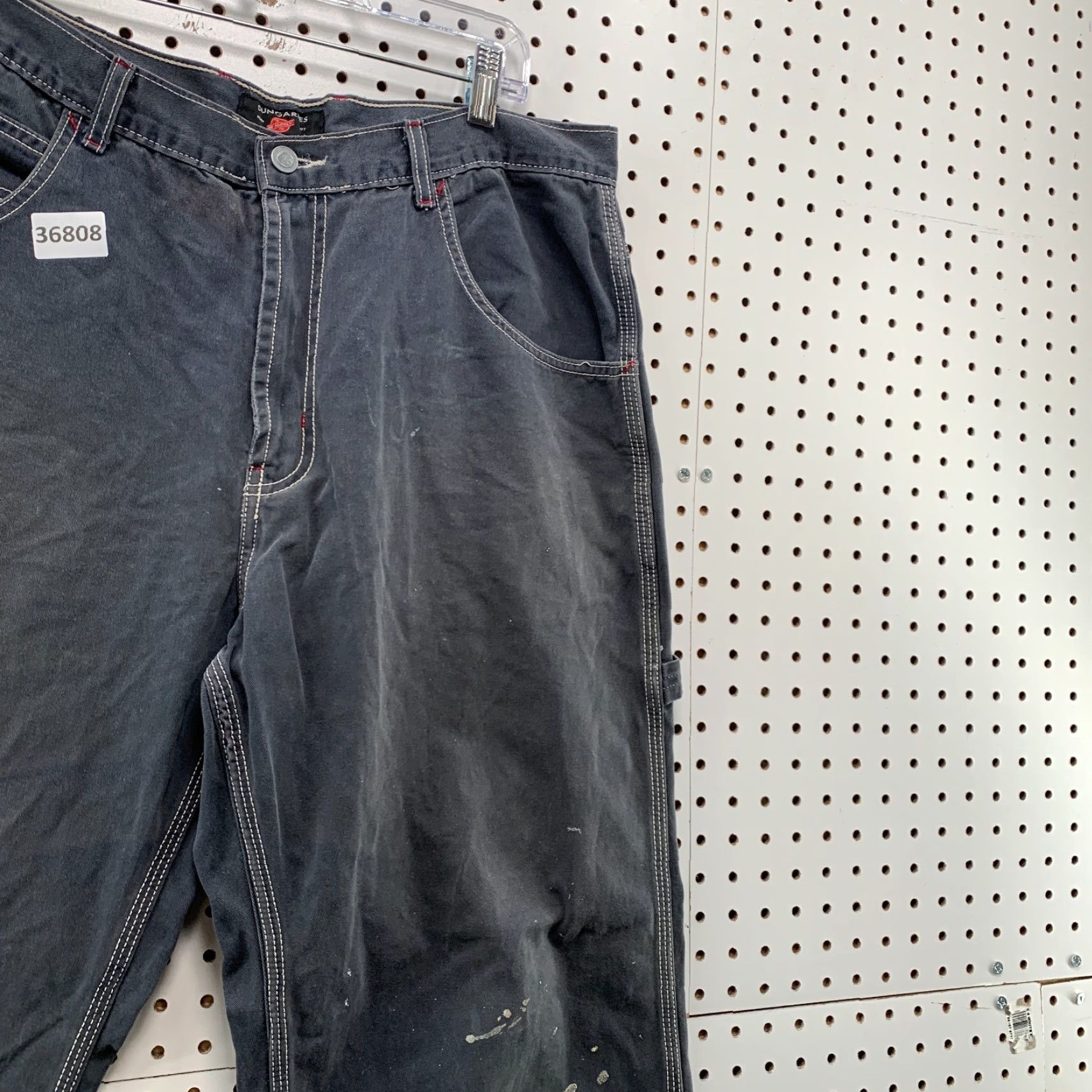 American Eagle Outfitters VINTAGE American Eagle Dungaree Carpenter Pants Mens 36x32 Fits 35x30 Baggy Denim Green 90s Mens Size US 36 / EU 52 - 5 Thumbnail