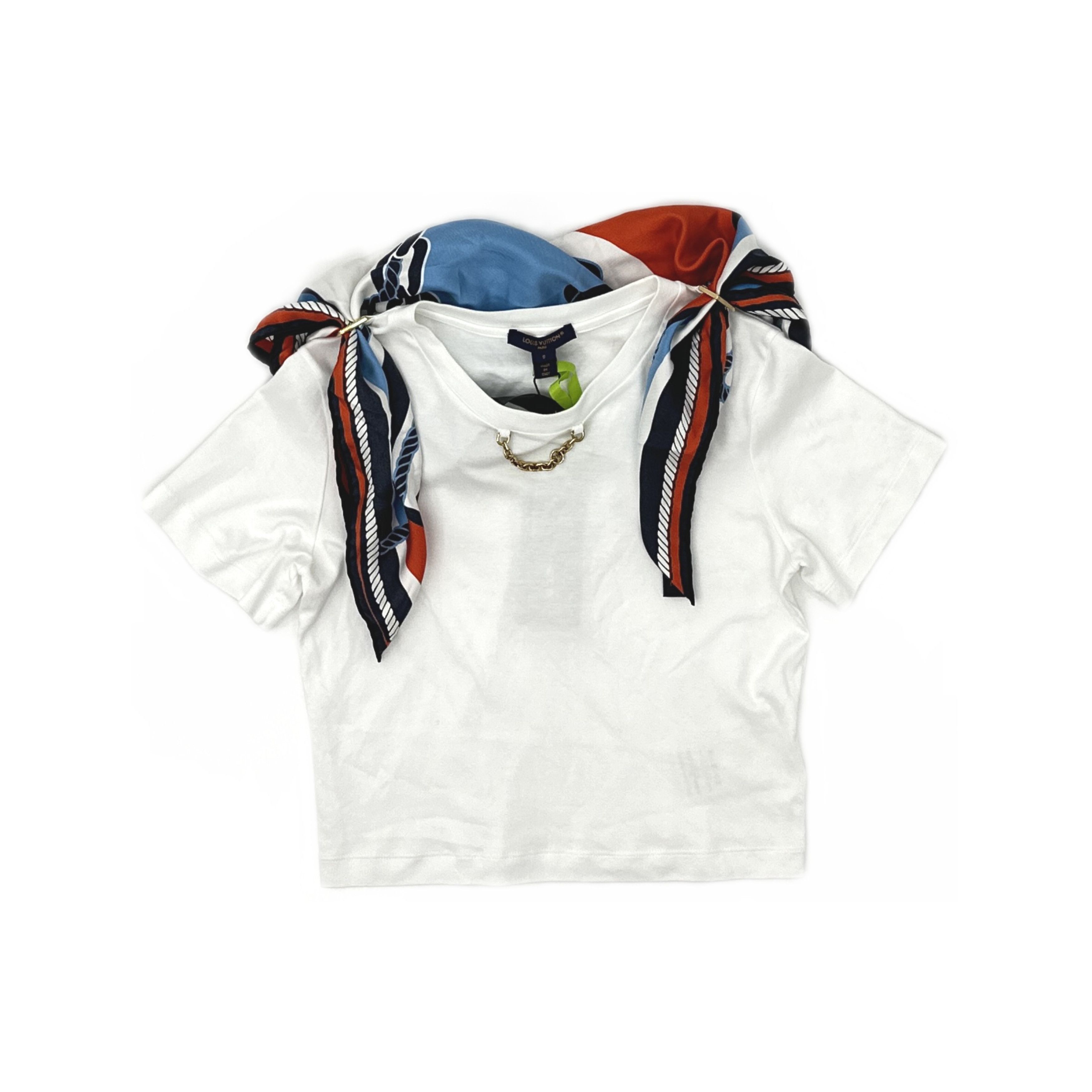 Louis Vuitton Louis Vuitton Scarf Collar T-Shirt Size S Size S / US 4 / IT 40 - 1 Thumbnail