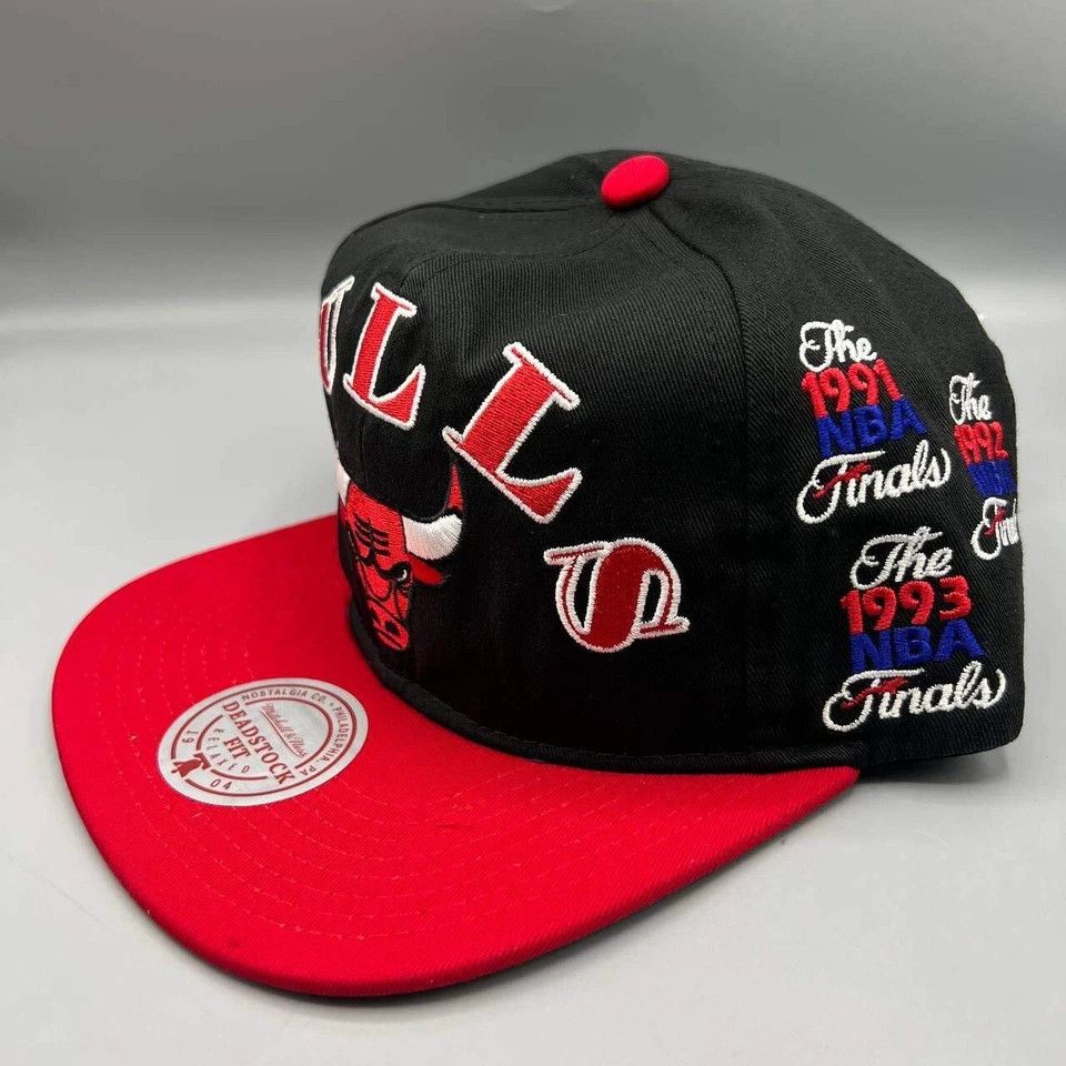 Mitchell & Ness Chicago Bulls Hat Men NBA Finals Mitchell & Ness Snap Back Size ONE SIZE - 3 Thumbnail