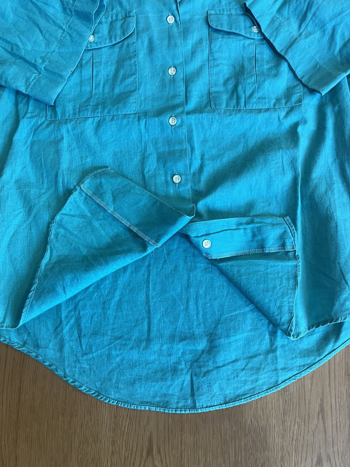L.L. Bean Vintage L.L.Bean 2 Pocket Linen 15% Shirt Size XL / US 12-14 / IT 48-50 - 8 Thumbnail