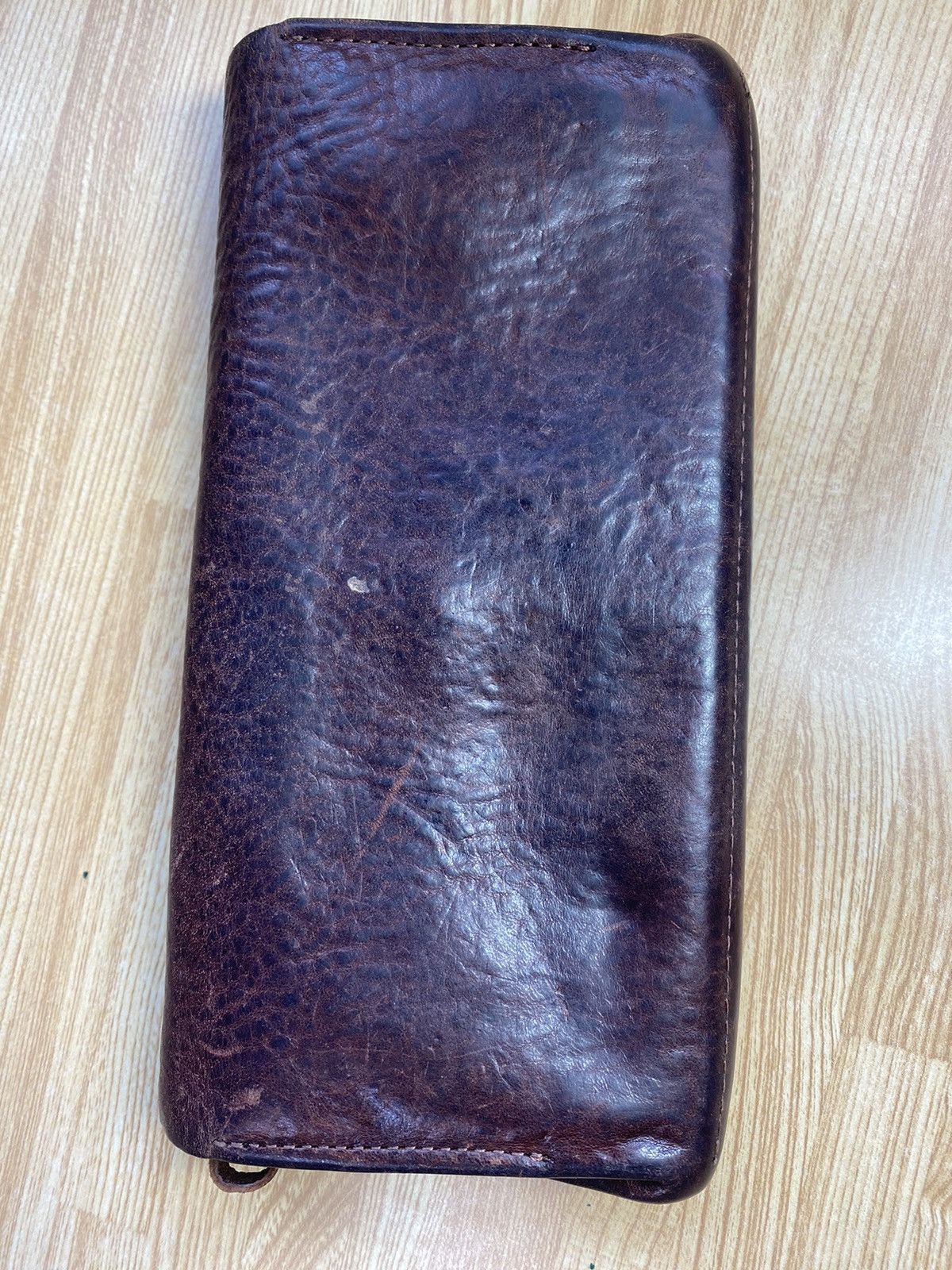 Japanese Brand × Leather × Vintage Italy Gunuine Leather Long Wallet Size ONE SIZE - 2 Thumbnail