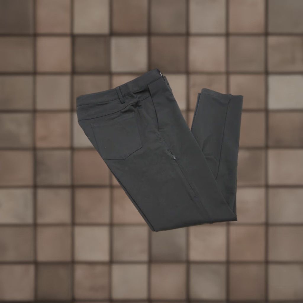 Bylt Chino Pants Slim Fit Flat Front Wicking Black Mens Large x 30