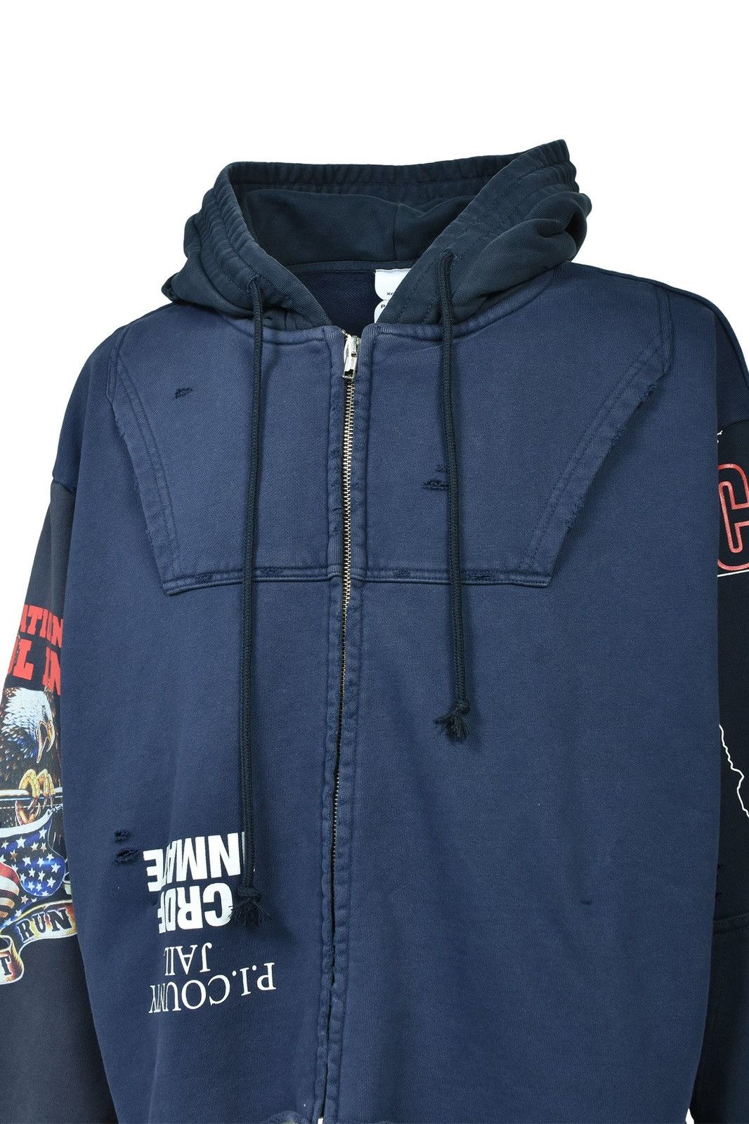 PROJECT G/R Protocol Index UPSIDE DOWN ZIP HOODIE NAVY PROJECT GR Size US L / EU 52-54 / 3 - 5 Thumbnail