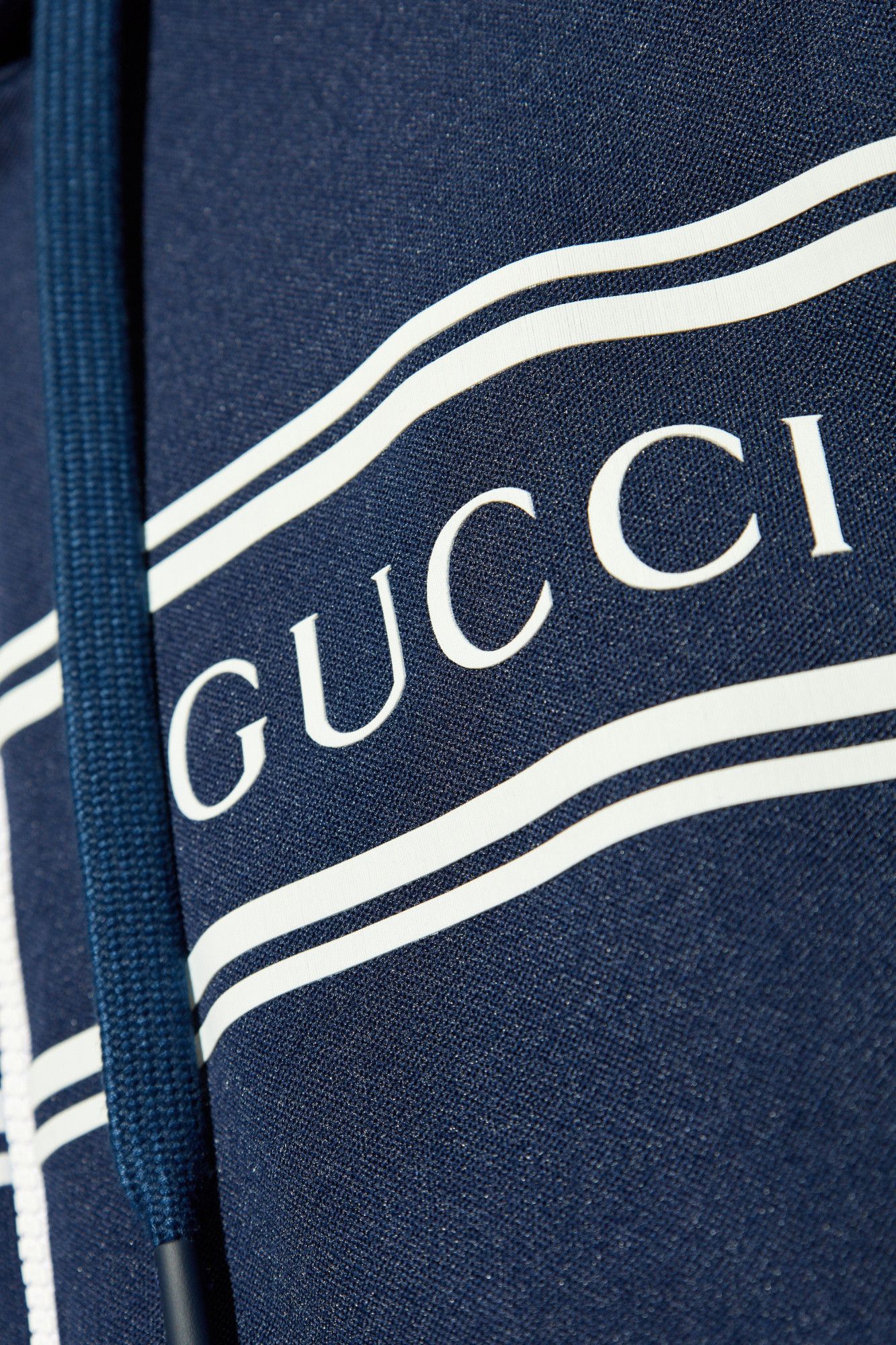 Gucci o1la5ras0426 Technical Jersey Hooded Sweatshirt in Navy Blue Size US M / EU 48-50 / 2 - 5 Thumbnail