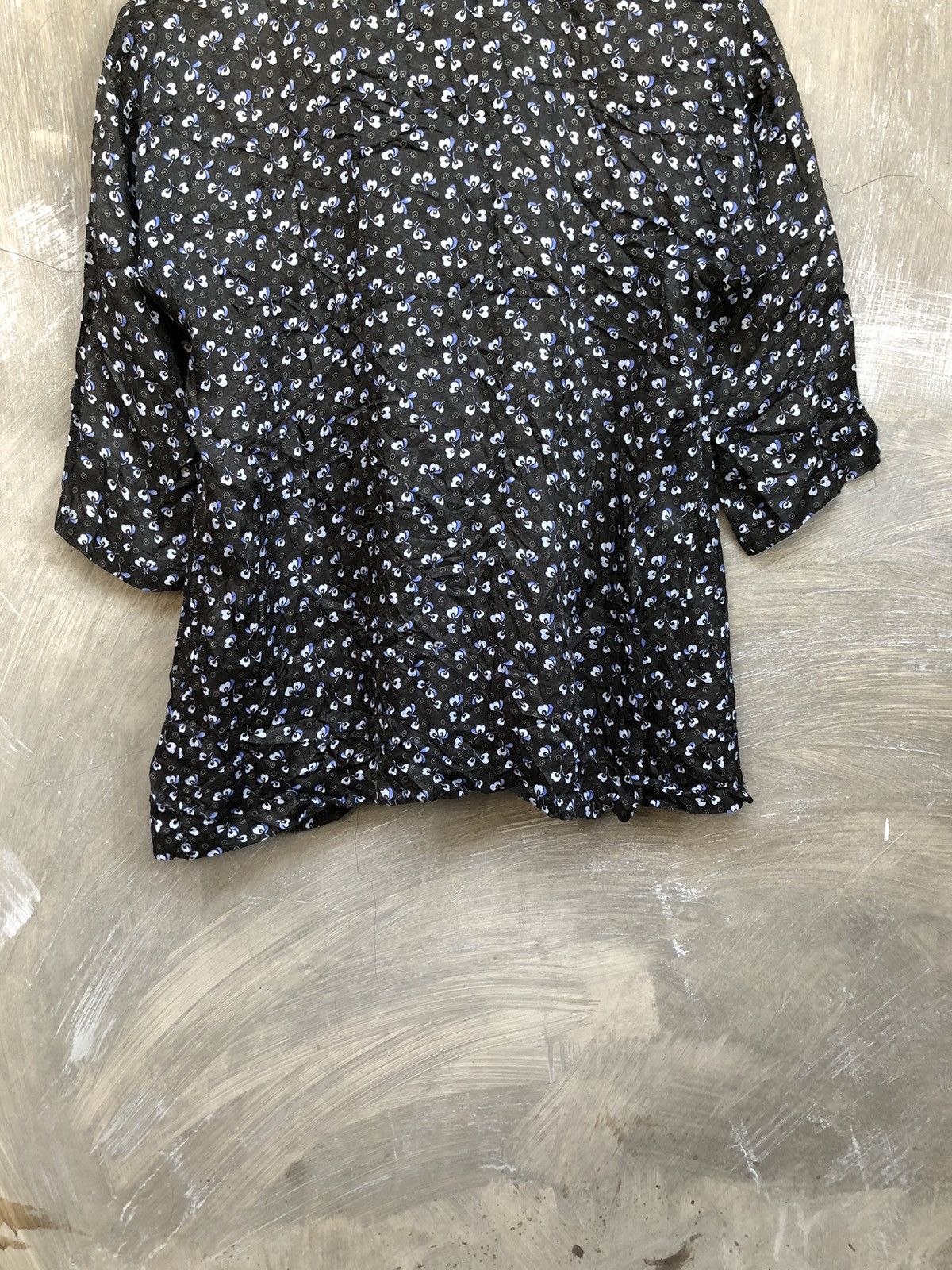 Issey Miyake Issey Miyake Zucca Flower Pattern Blouse Size M / US 6-8 / IT 42-44 - 10 Thumbnail