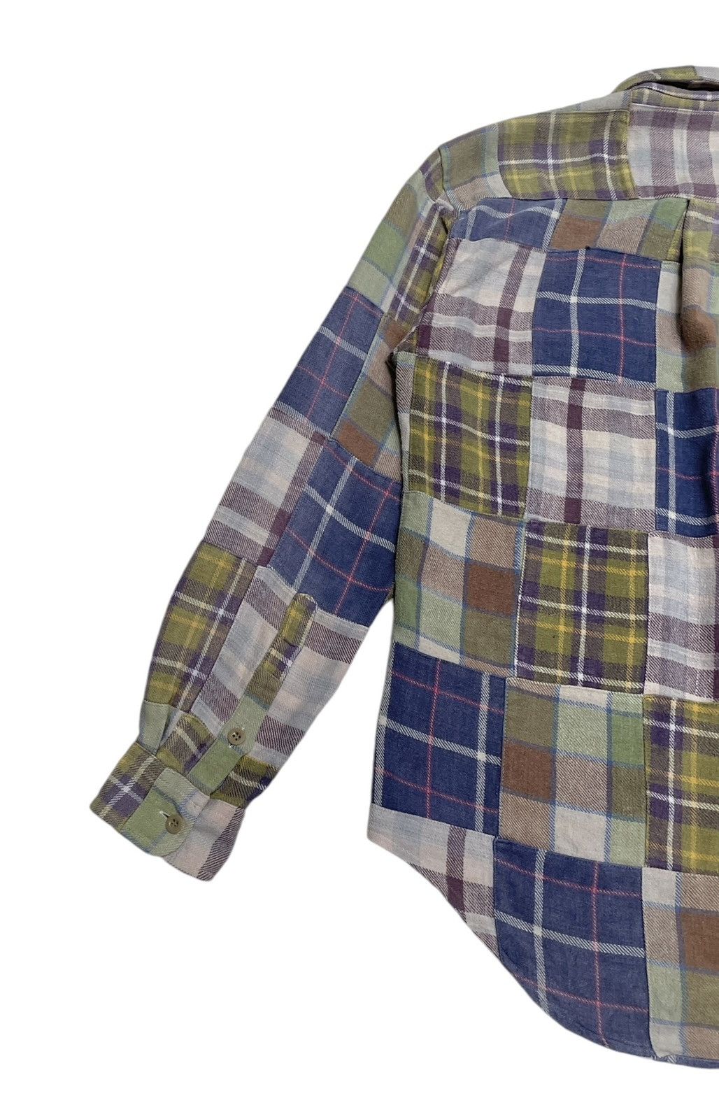 Pherrow's Rare Vintage Japanese Brand Pherrows Patchwork Shirt 1990s Size US M / EU 48-50 / 2 - 7 Thumbnail