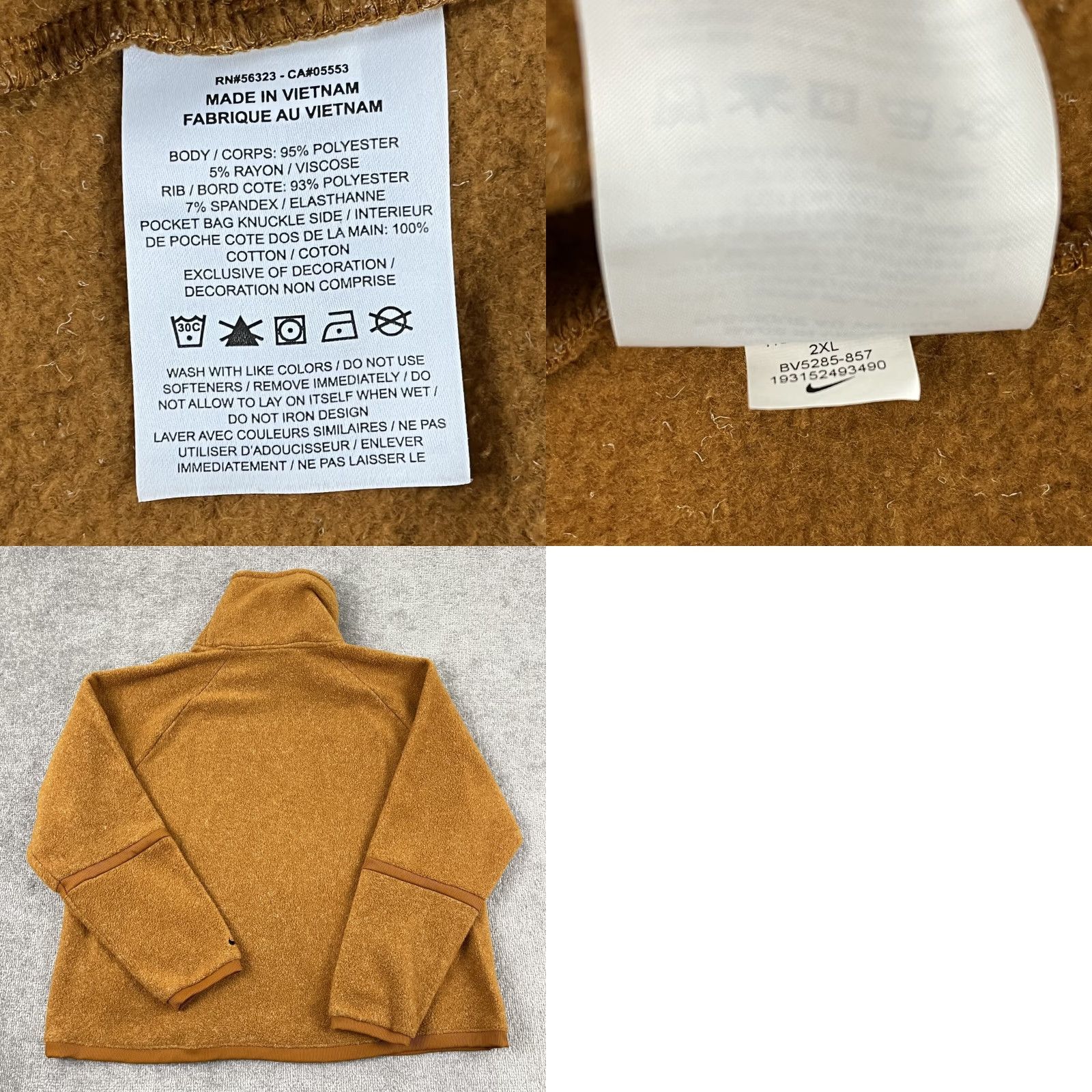 Nike Nike Womens Jacket 2XL Therma Training Fleece Cowl Neck Sweater Pockets Lounge Size XXL / US 16-18 / IT 52-54 - 8 Thumbnail