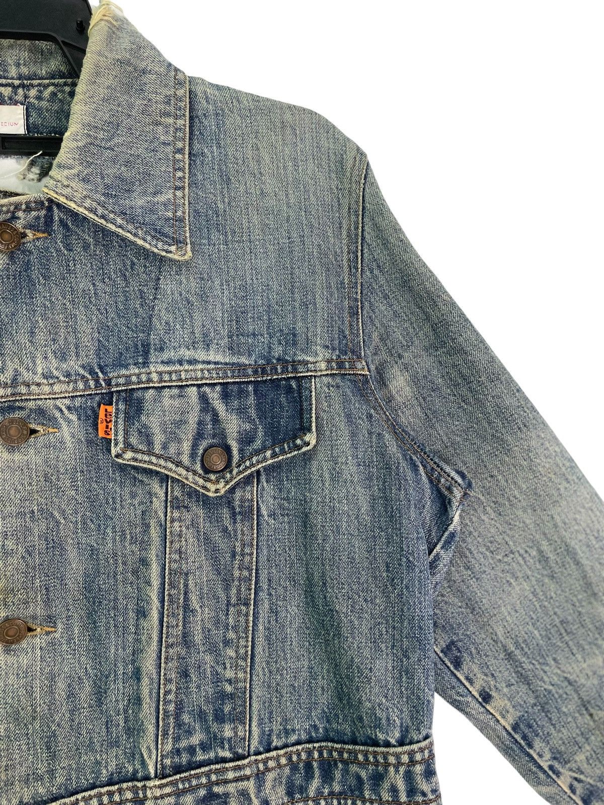 Levi's × Vintage Vtg 80s Levis orange tab distressed jacket coat Size M / US 6-8 / IT 42-44 - 7 Thumbnail
