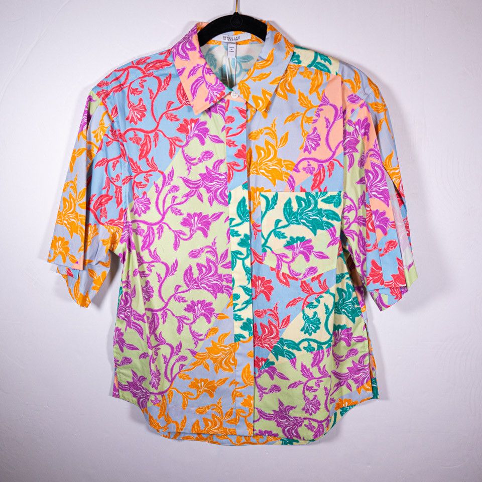 image of New Derek Lam 10 Crosby Keaton Floral Printed, Women's (Size Medium)