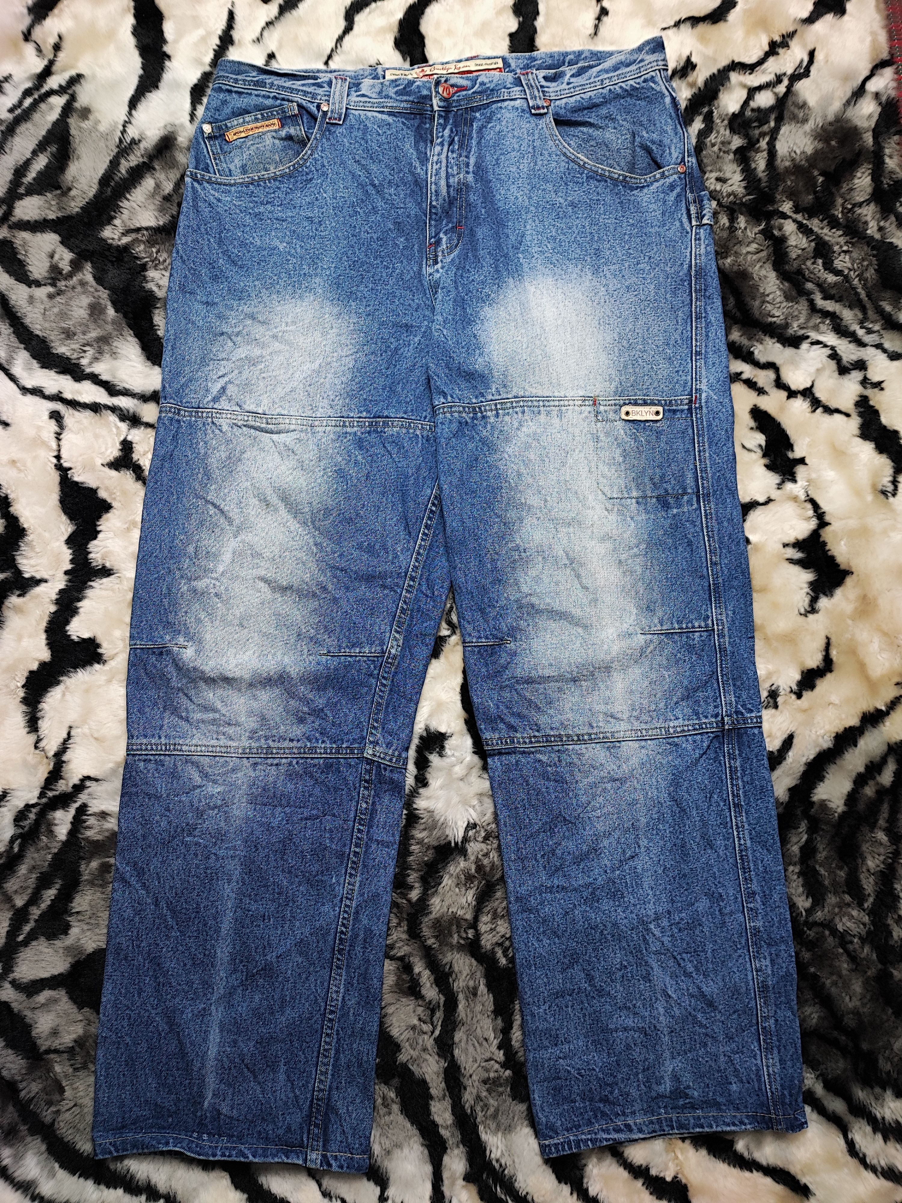 Brooklyn Xpress BAGGY DOUBLE KNEE VINTAGE Y2K BROOKLYN XPRESS JEANS Size US 40 / EU 56 - 2 Thumbnail