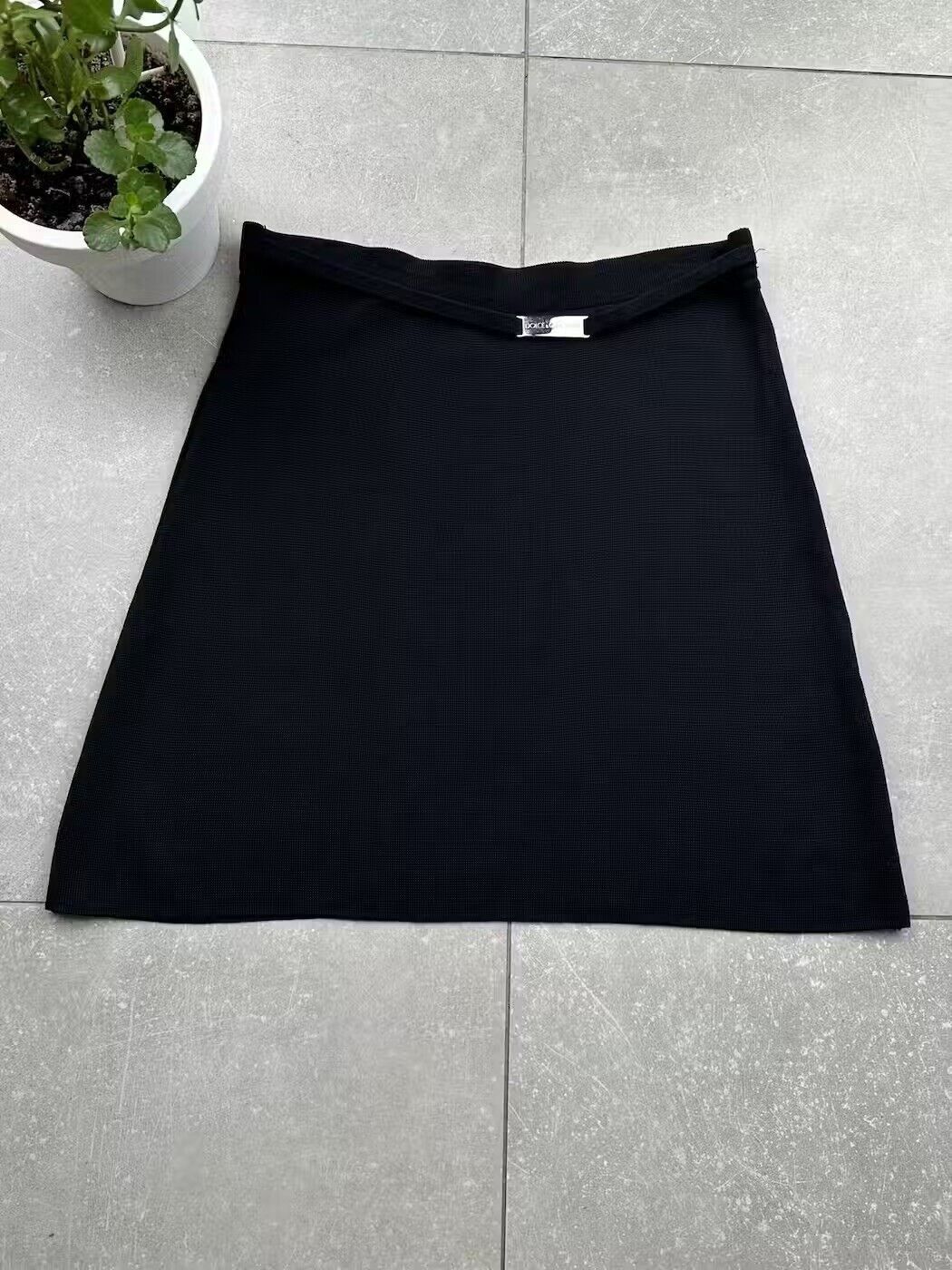 image of Archival Clothing x Dolce Gabbana Dolce&gabbana Maglie Vintage Flare Skirt in Black, Women's (Size 