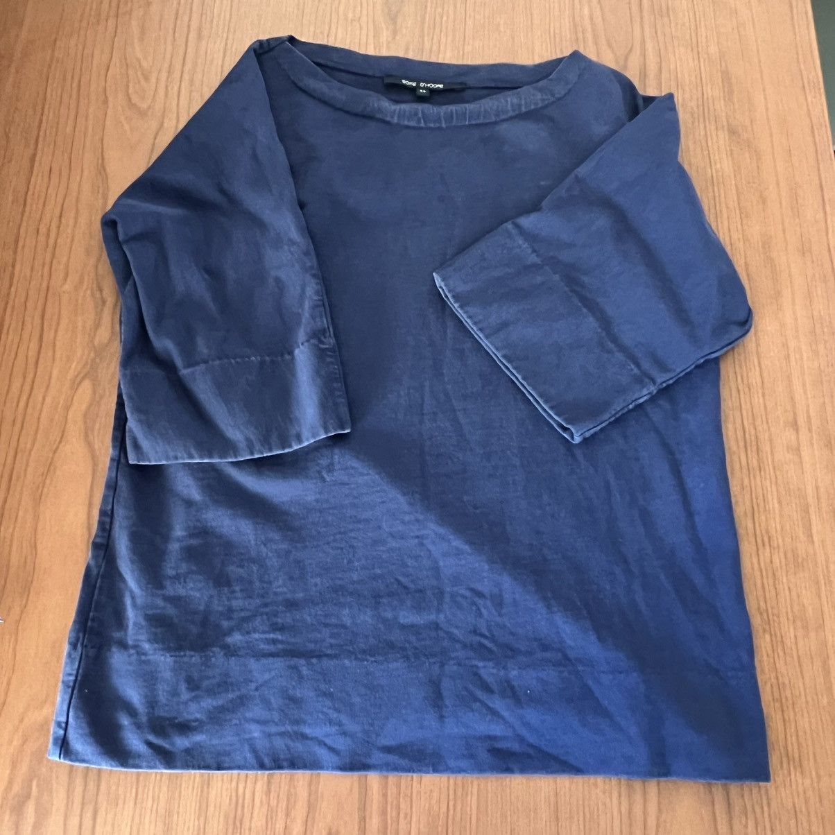 SOFIE D'HOORE Sofie D’ Hoore Relaxed Short Sleeve Cotton T-Shirt Navy Size XS / US 0-2 / IT 36-38 - 7 Thumbnail