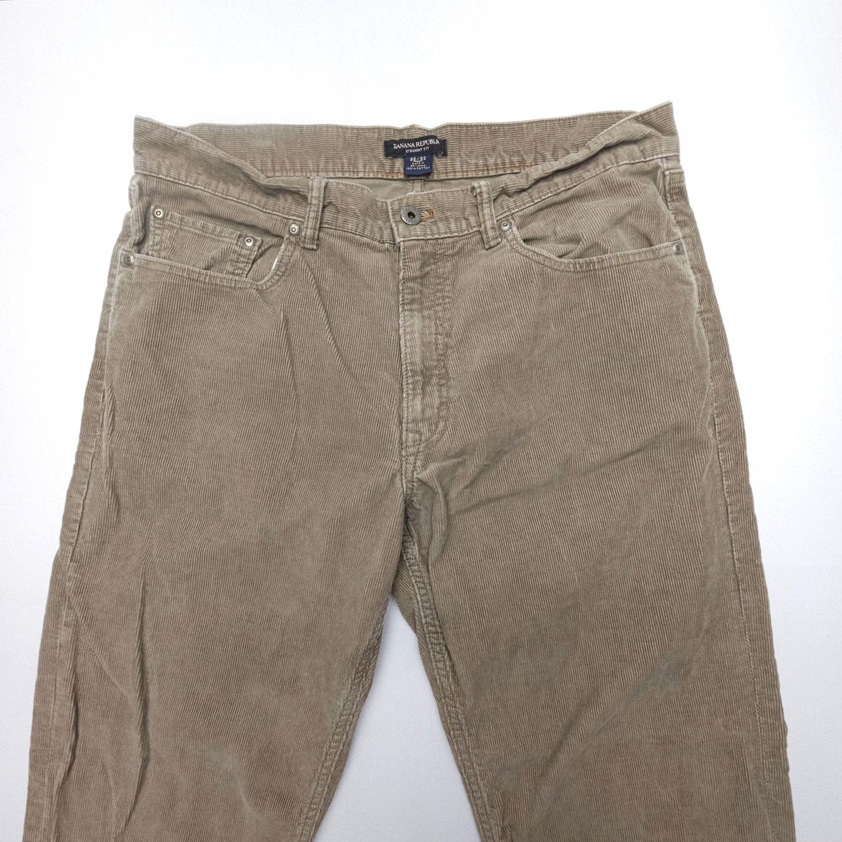 Banana Republic Banana Republic Pants Straight Corduroy Mens 35 x 32 Brown 100% Cotton Regular Straight Leg Pants Size US 35 - 4 Thumbnail
