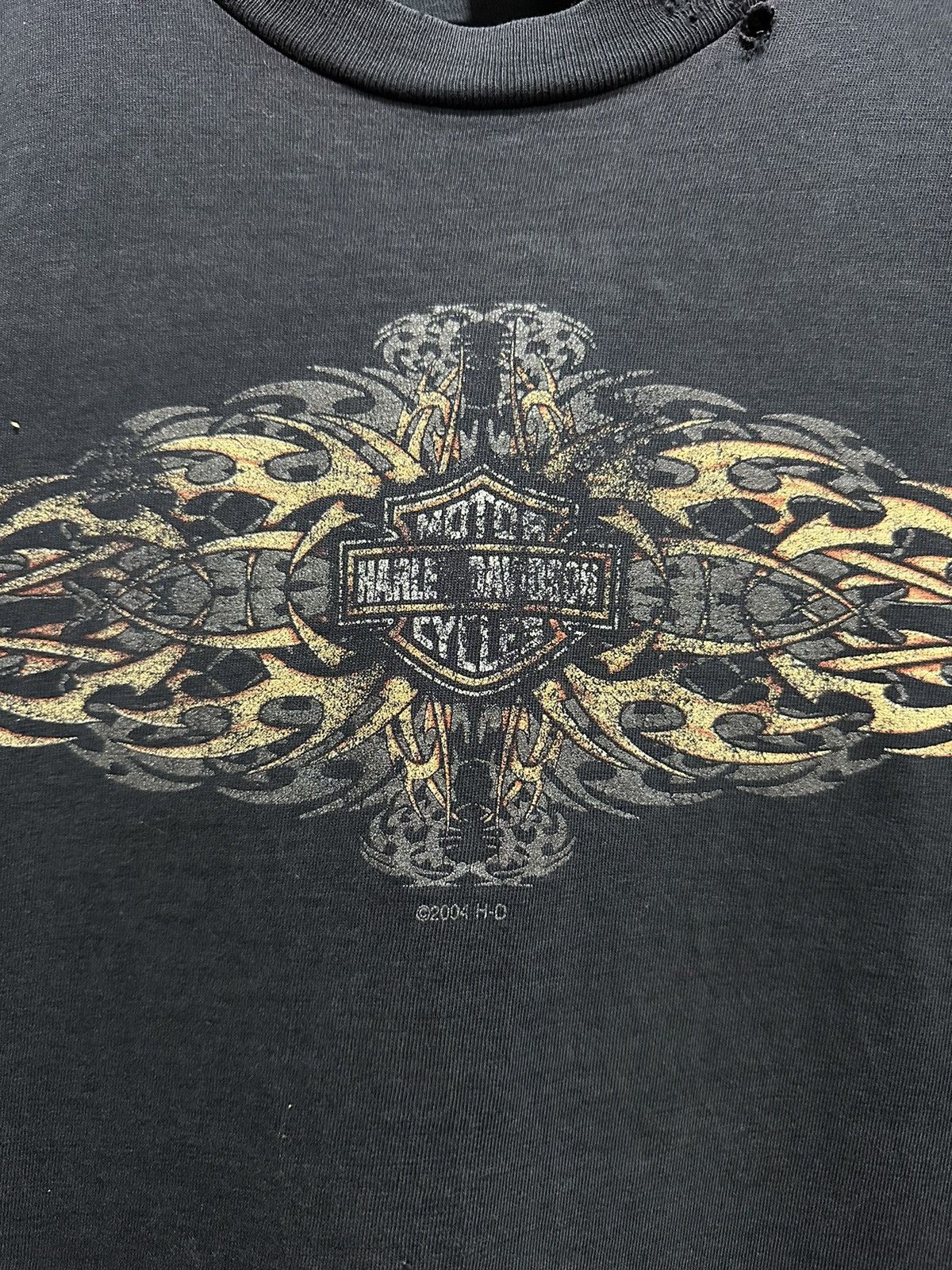 Harley Davidson Vintage Harley Davidson Arabic Distressed Boxy Tee Size US M / EU 48-50 / 2 - 4 Thumbnail