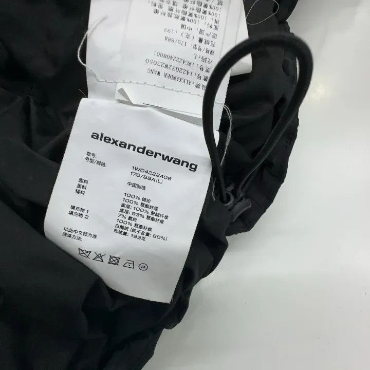 Alexander Wang Alexander Wang Black Logo Puffed Jacket for Women - Size L / US 10 / IT 46 - 5 Thumbnail